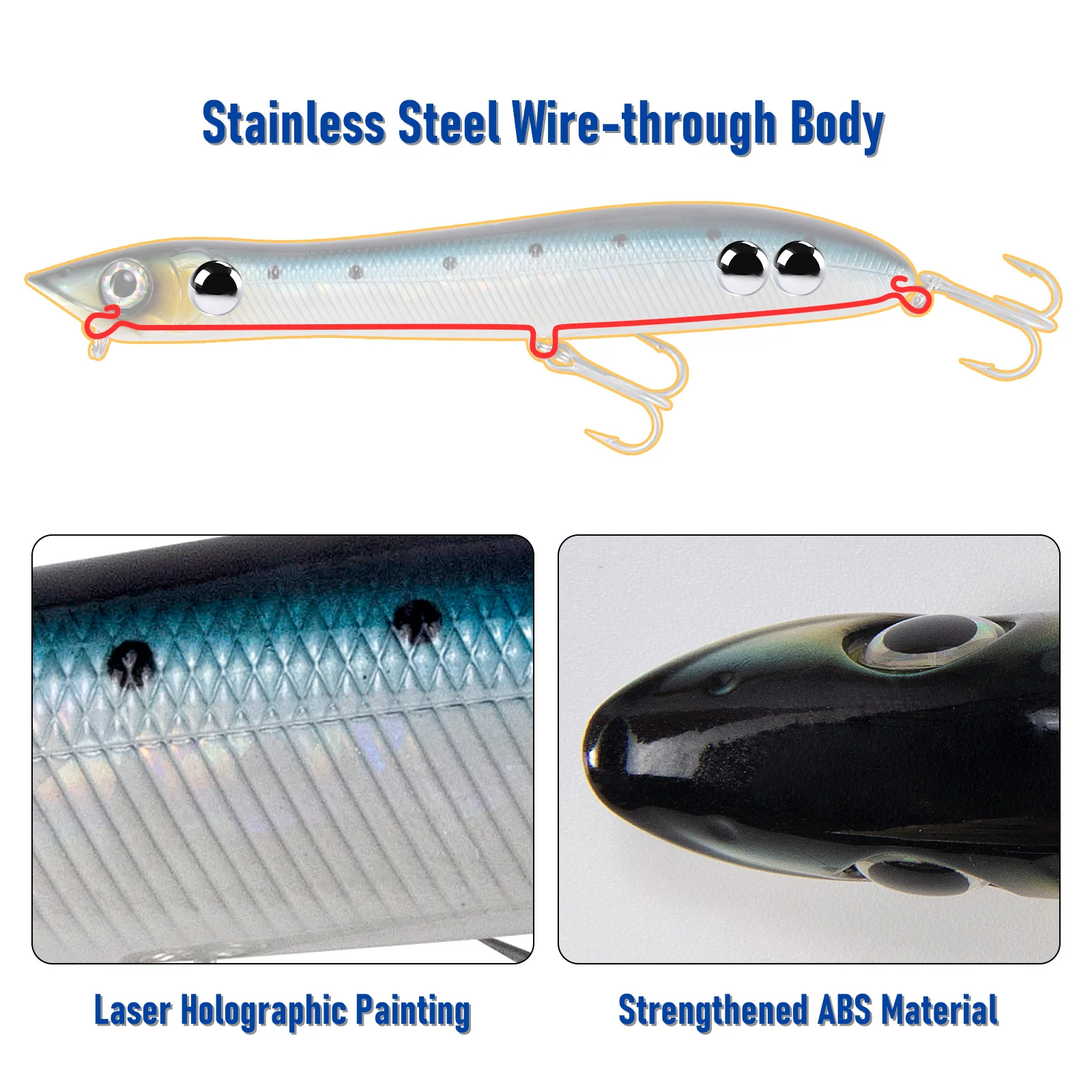 Dr.Fish Topwater Fishing Lure 5.5'' - Image 6