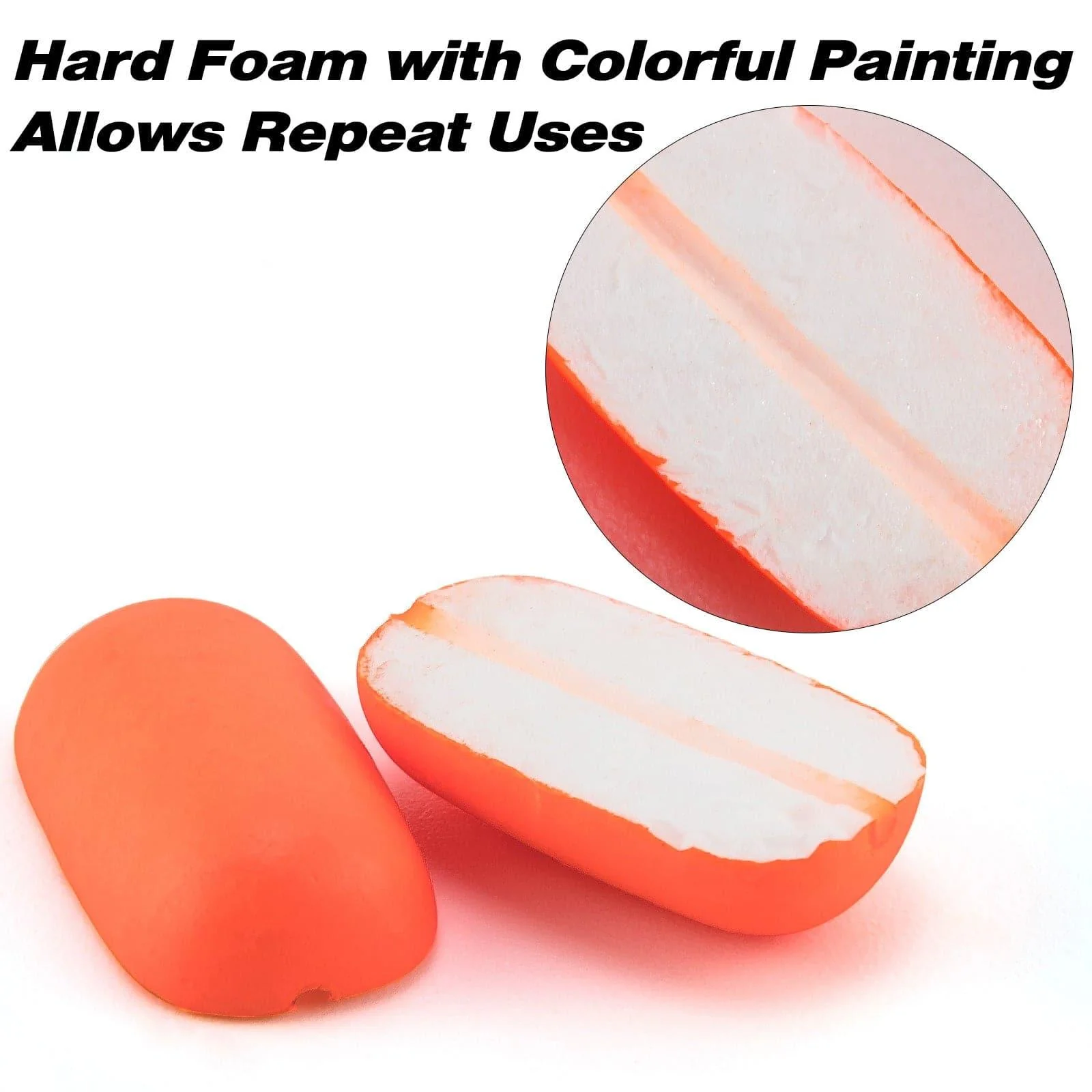 Dr.Fish 100pcs Cylinder Foam Floats 3 Sizes - Image 5