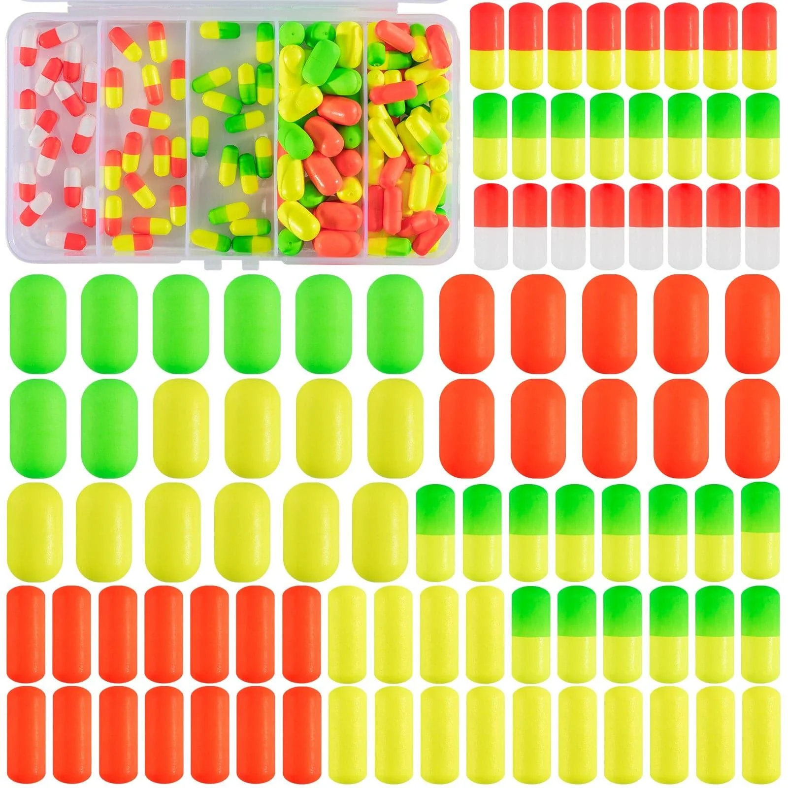 Dr.Fish 120/150pcs Foam Fishing Floats Kit - Image 5