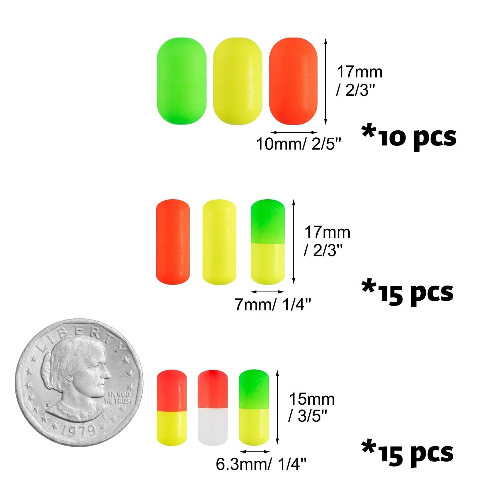 Dr.Fish 120/150pcs Foam Fishing Floats Kit - Image 6