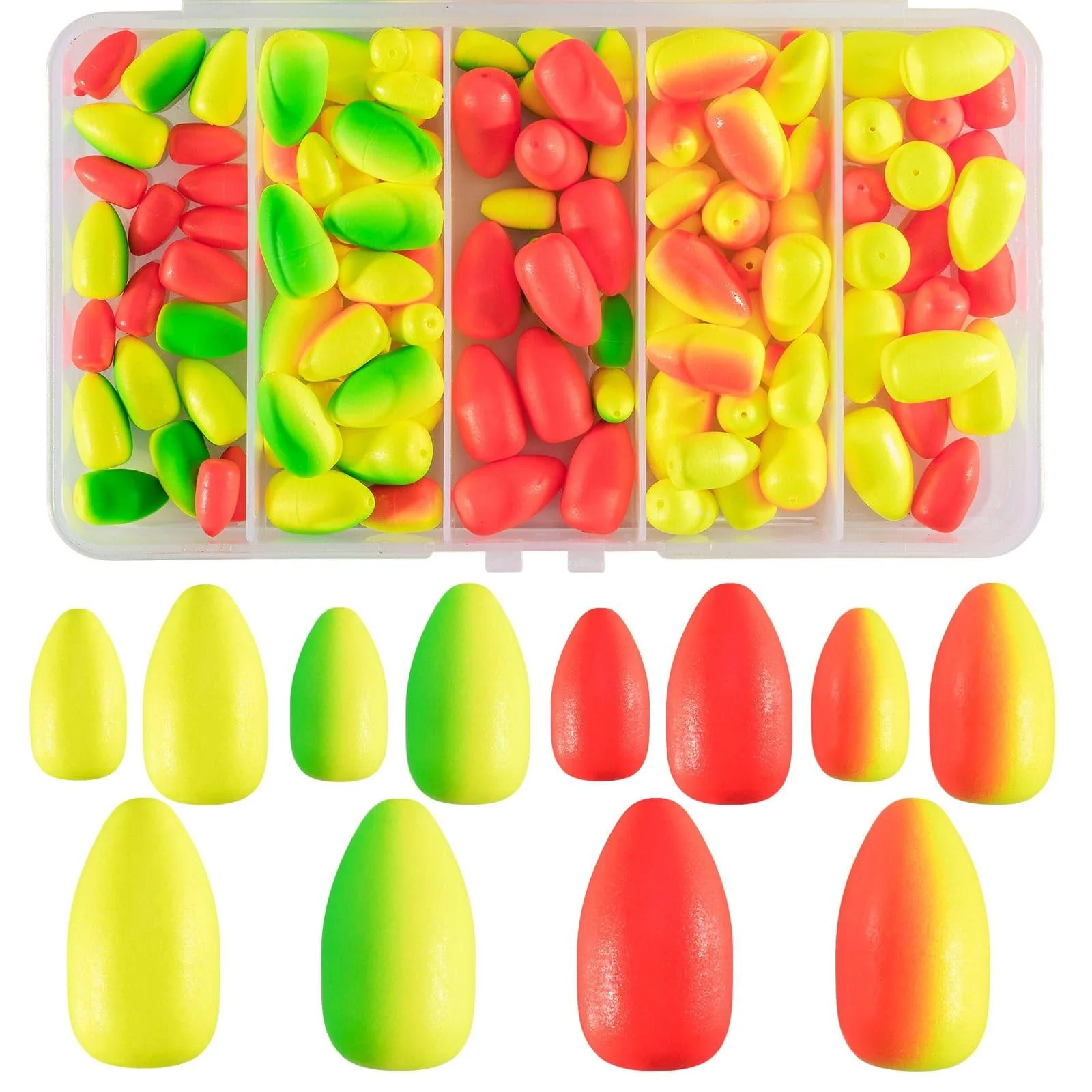 Dr.Fish 120/150pcs Foam Fishing Floats Kit - Image 7