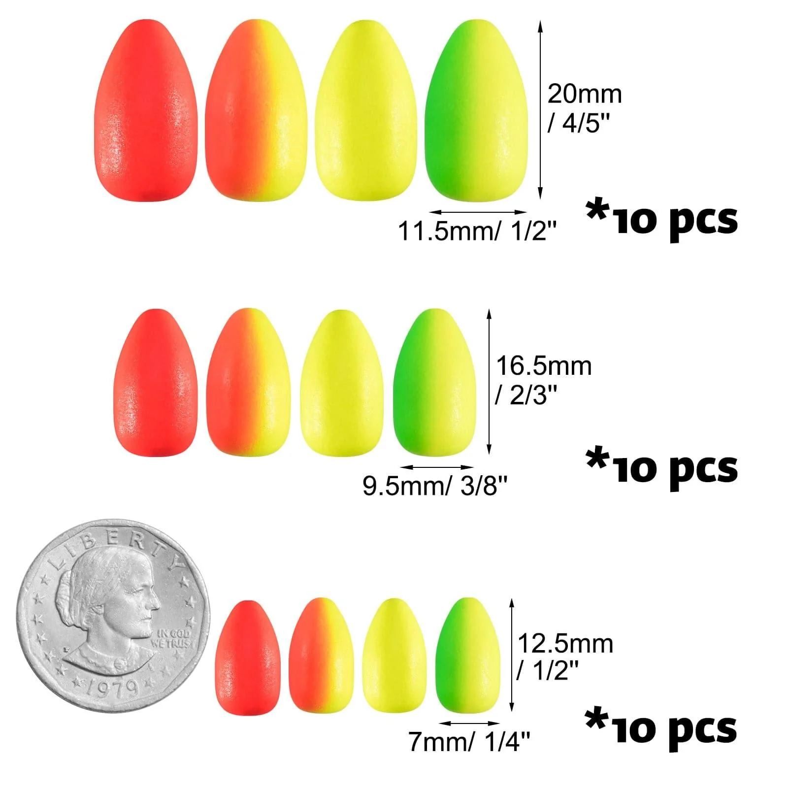 Dr.Fish 120/150pcs Foam Fishing Floats Kit - Image 9