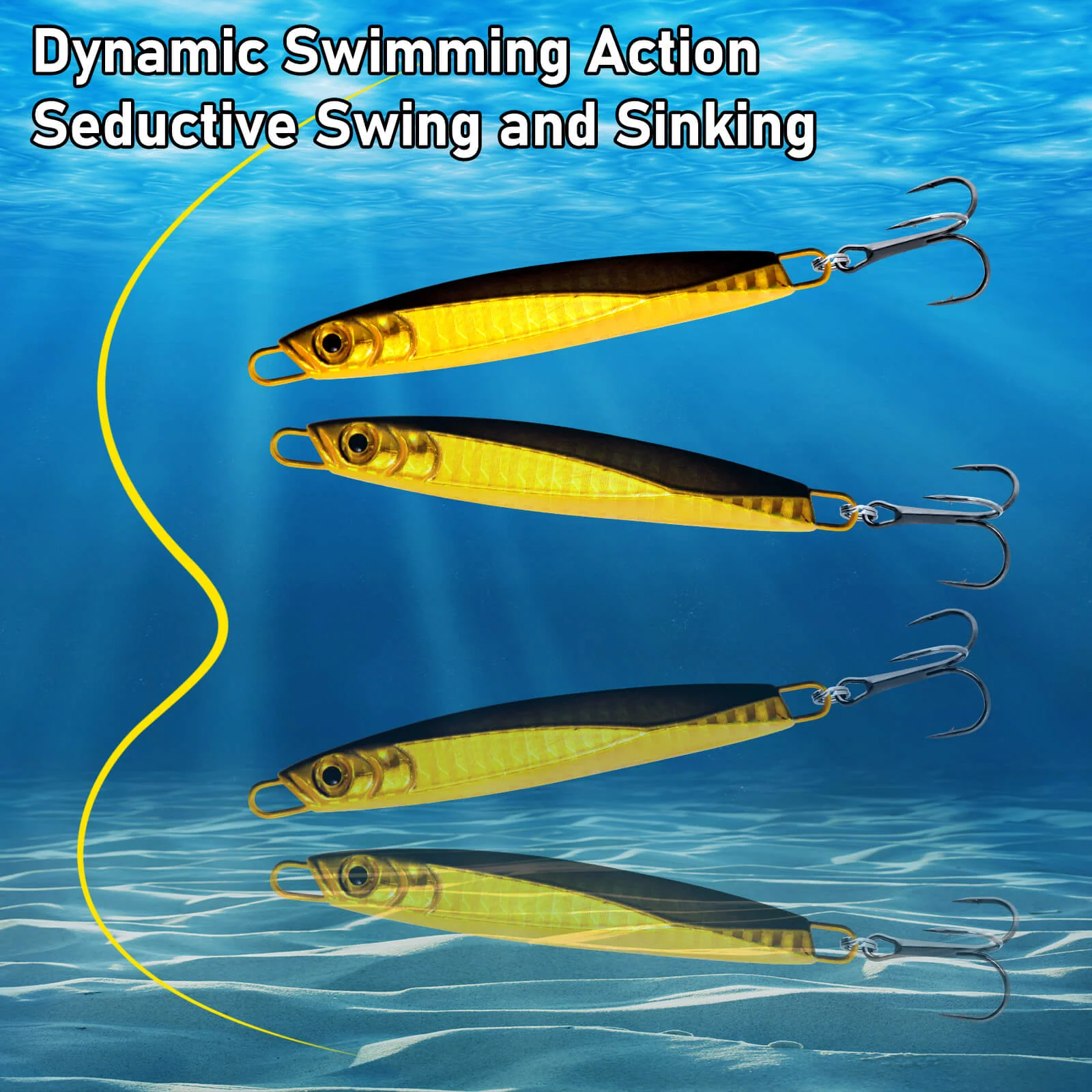 Dr.Fish 5pcs Fishing Jigs Metal Spoon 1oz-2oz - Image 7