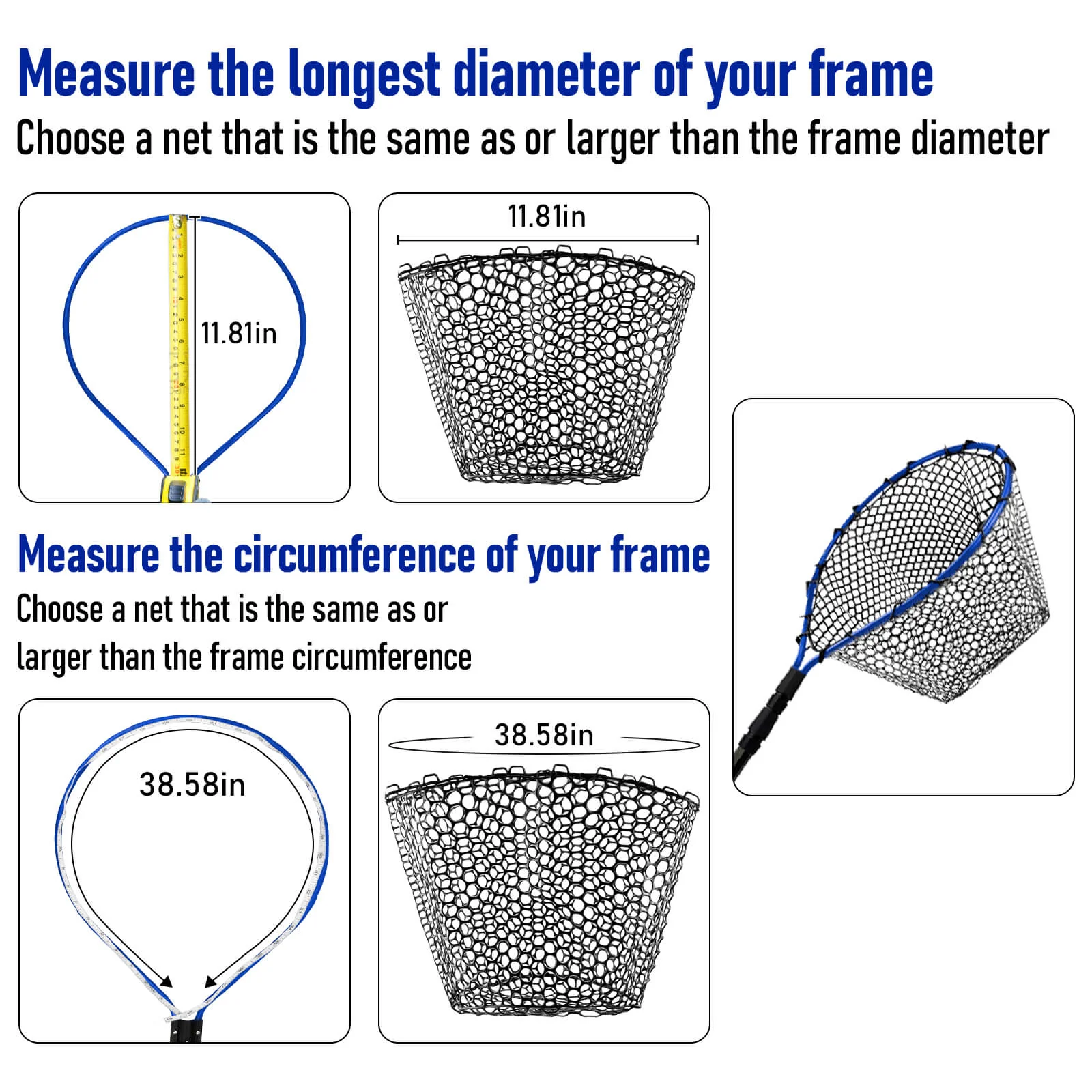 Dr.Fish Fishing Landing Replacement Rubber Net - Image 4
