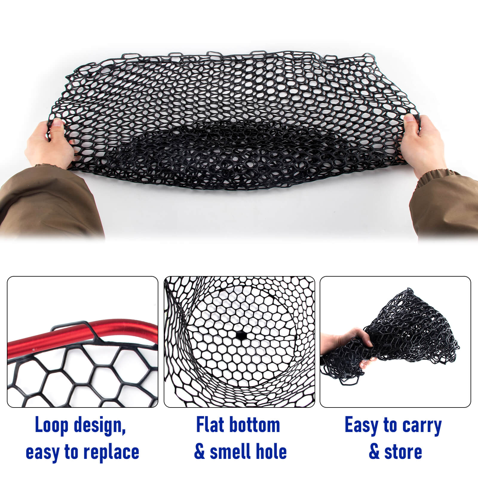 Dr.Fish Fishing Landing Replacement Rubber Net - Image 5