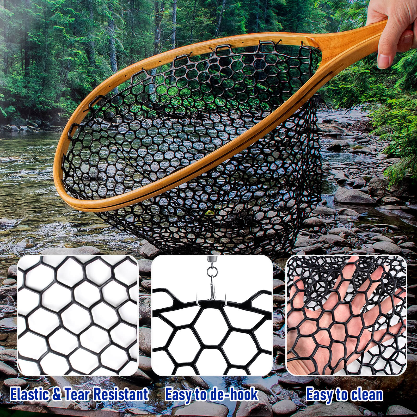 Dr.Fish Fishing Landing Replacement Rubber Net - Image 6