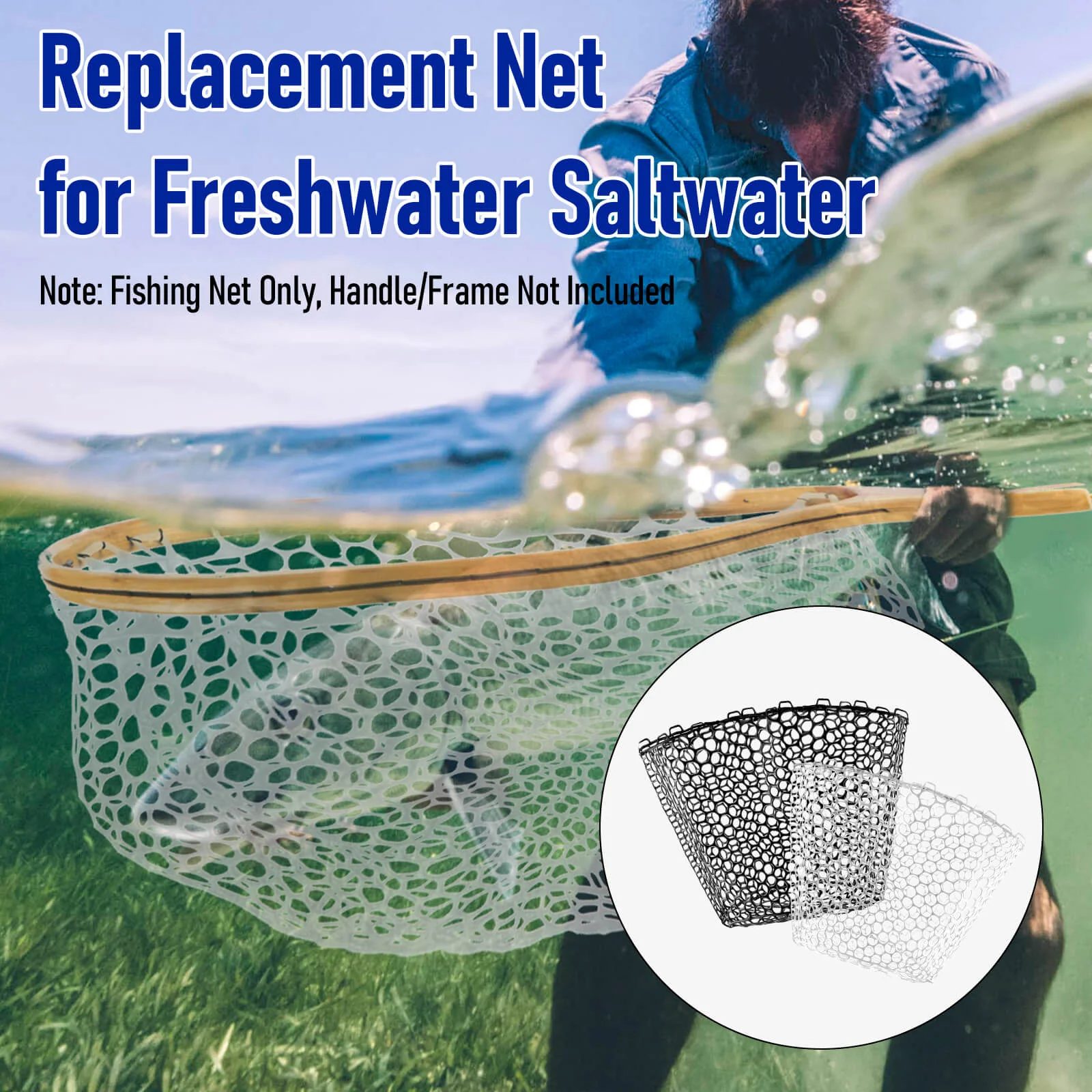 Dr.Fish Fishing Landing Replacement Rubber Net - Image 7