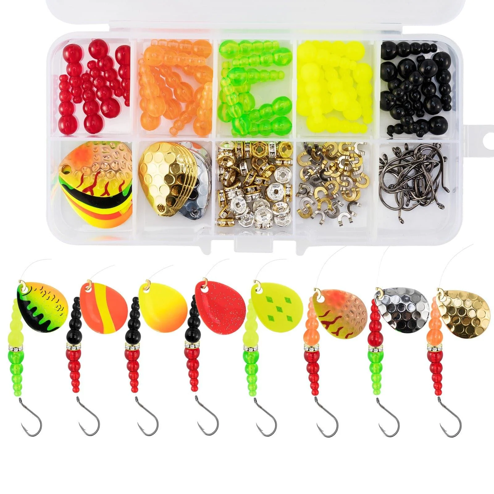 Dr.Fish 164pcs Inline Spinner Rig Making Kit - Image 2