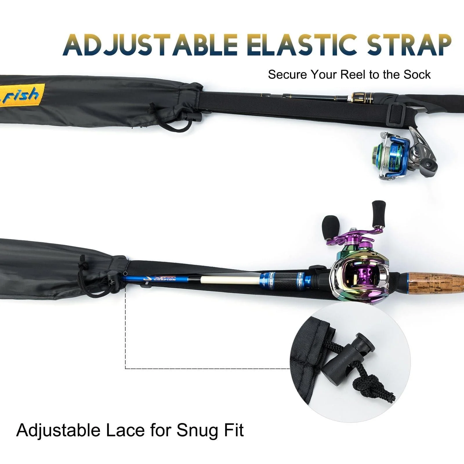 Dr.Fish Adjustable Fishing Rod Socks - Image 4