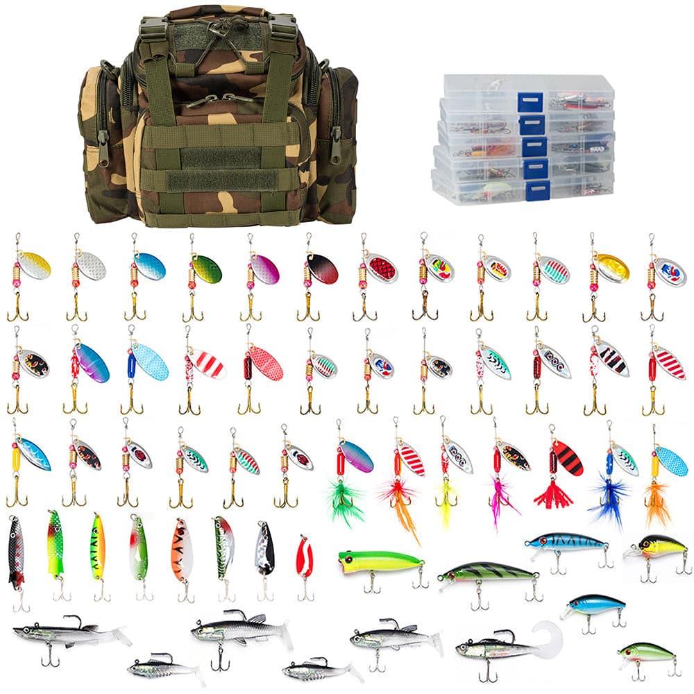 Dr.Fish Tackle Bag with 5 Boxes & 60 Lures Kit - Image 8