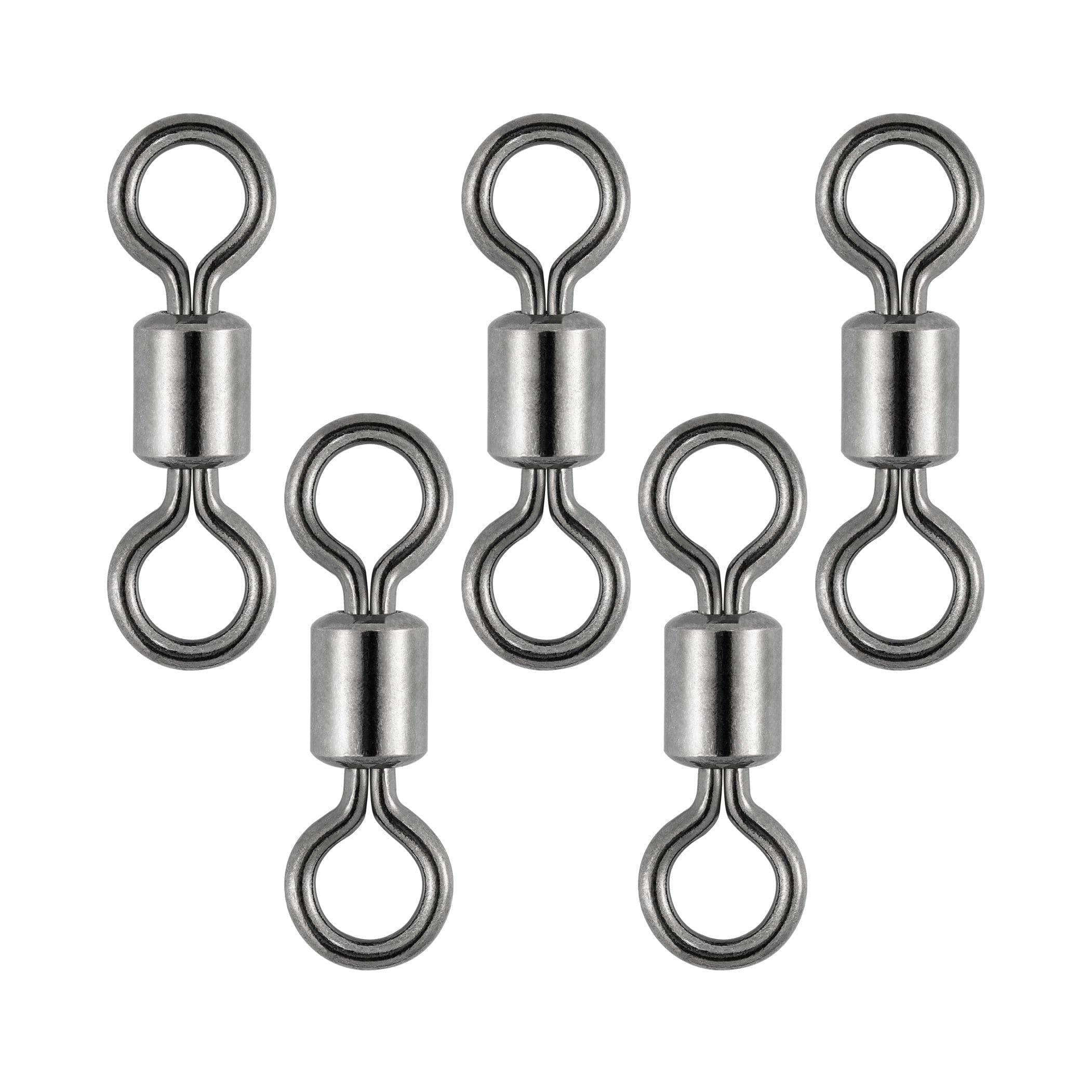 Dr.Fish 50pcs Fly Fishing Rolling Swivels