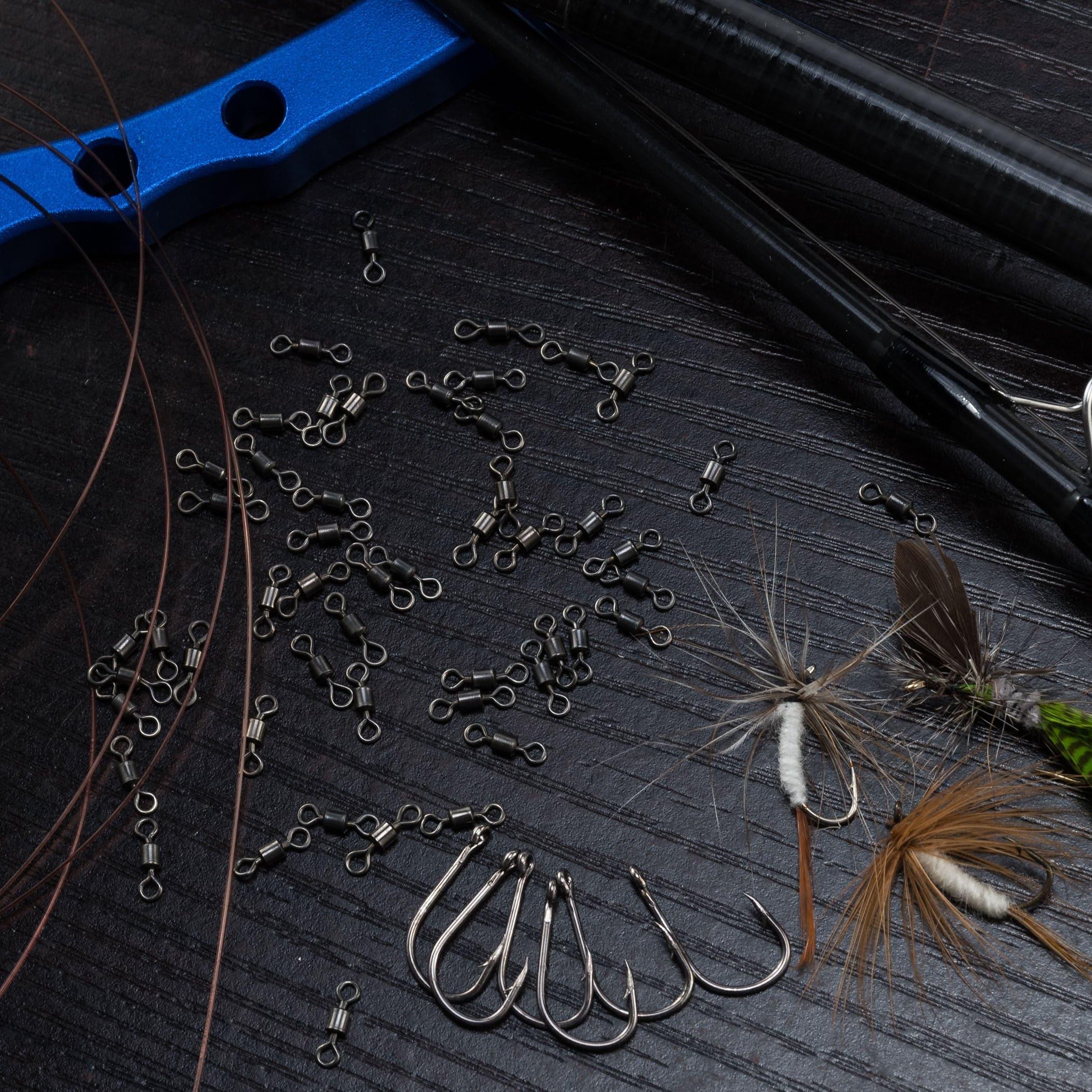Dr.Fish 50pcs Fly Fishing Rolling Swivels - Image 6