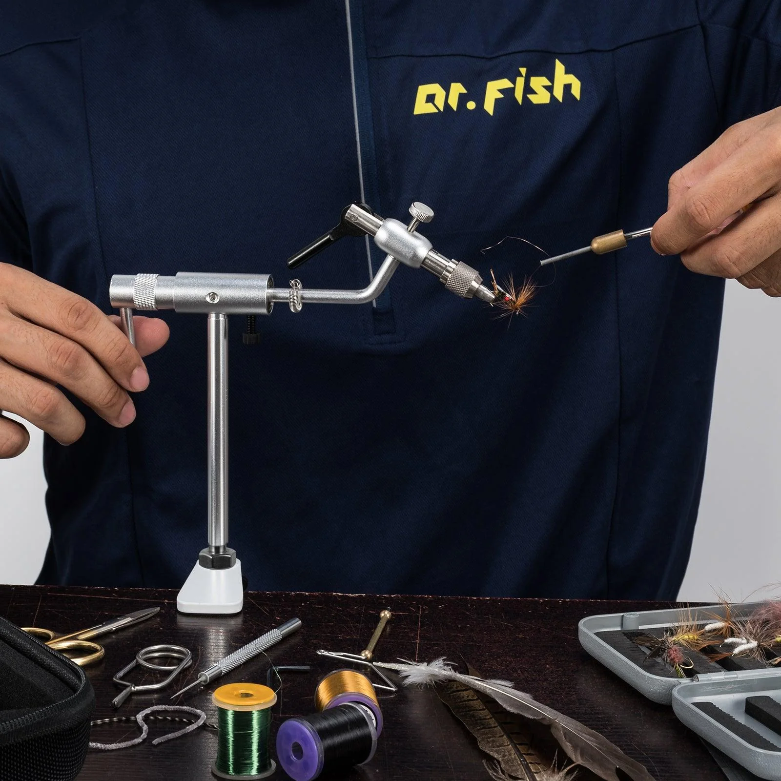 Dr.Fish Fly Tying Vise C-Clamp Mount - Image 4