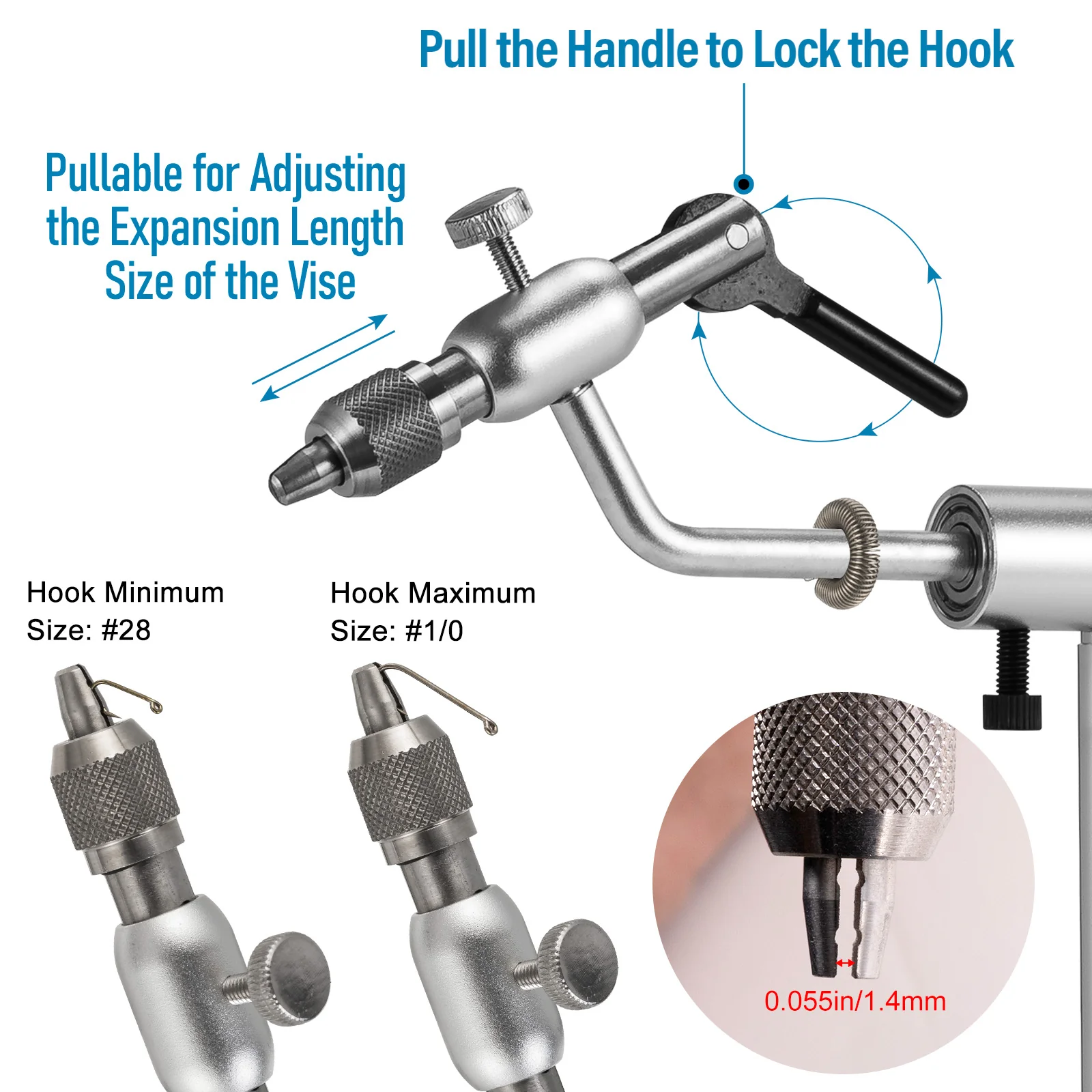 Dr.Fish Fly Tying Vise C-Clamp Mount - Image 8