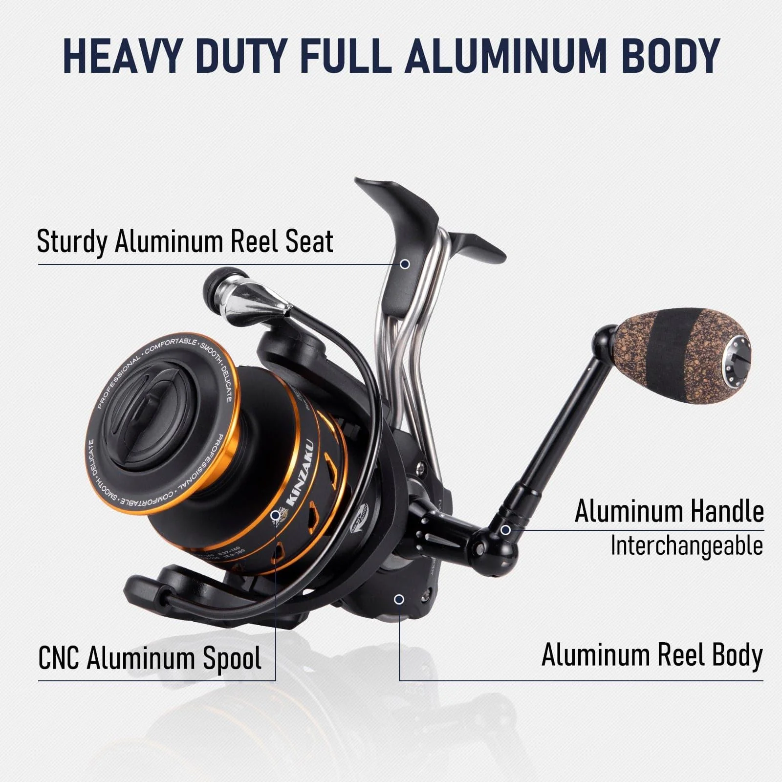 Dr.Fish Full Aluminum Spinning Reel 1000-4000 - Image 6
