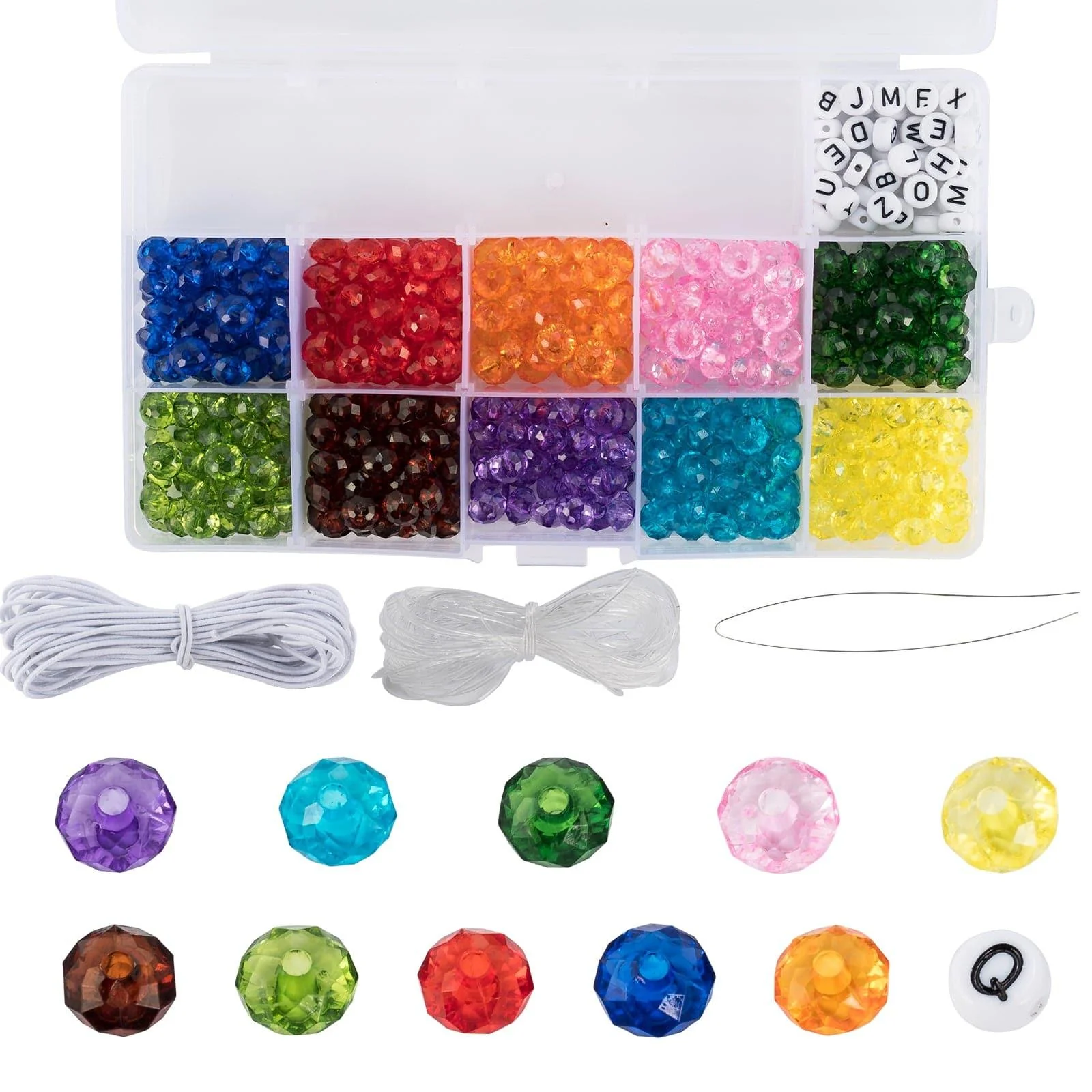 Dr.Fish Lot Glass Crystal Beads Kit 6/8mm - Image 5