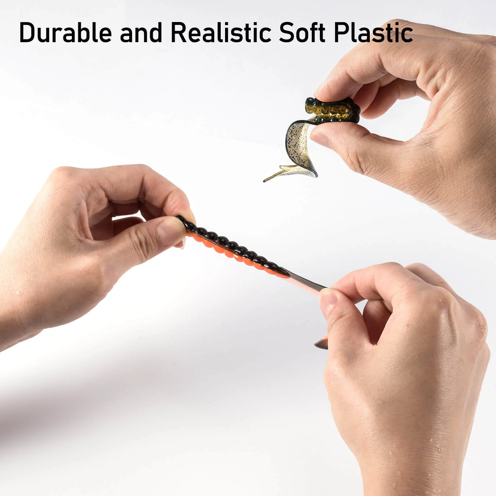 Dr.Fish Grub Soft Plastic Worm Baits 2''-3'' - Image 5