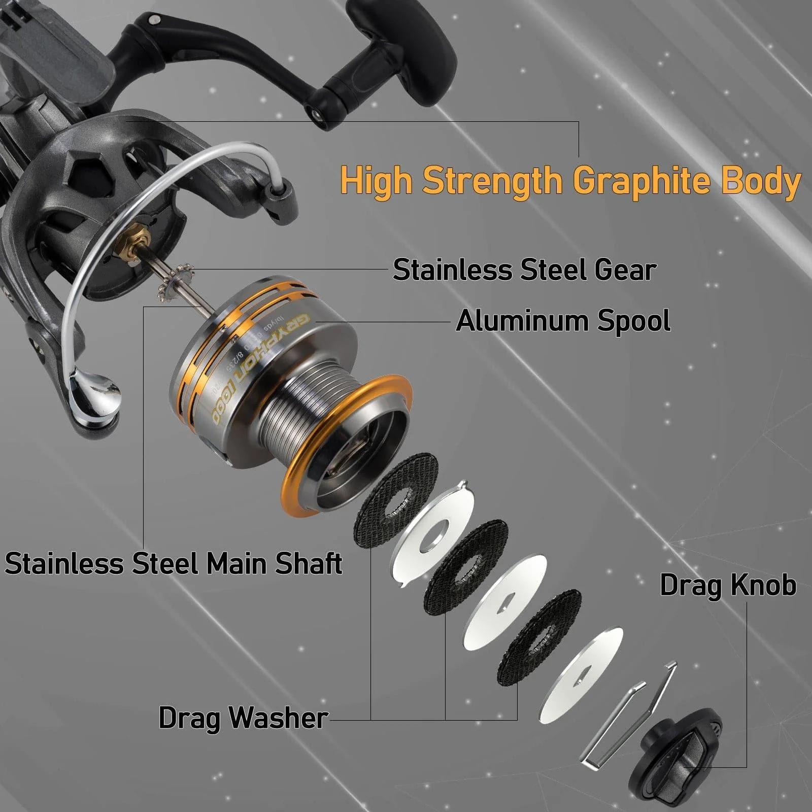 Dr.Fish Gryphon Spinning Reel 800-4000 - Image 6