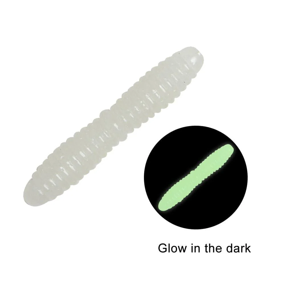 Dr.Fish 15pcs Ice Fishing Soft Worms 1.38'' - Image 8