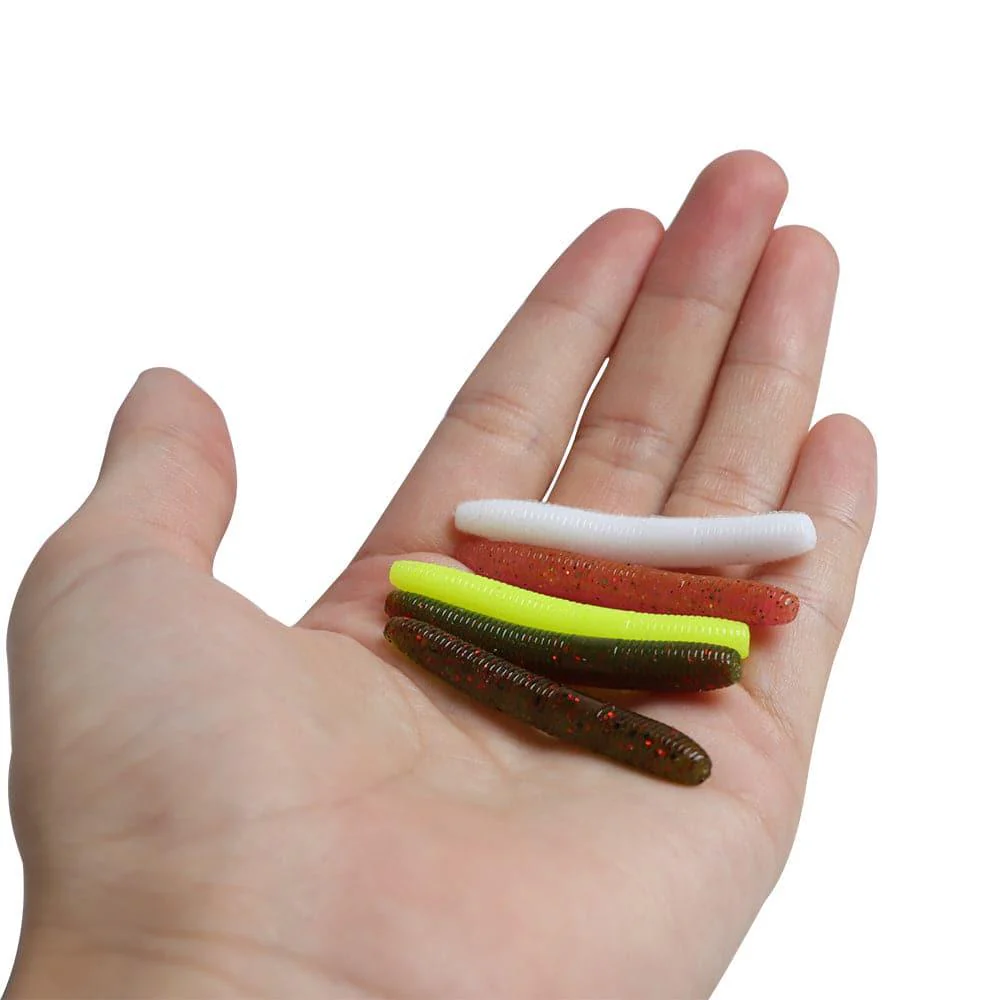 Dr.Fish 15pcs Ice Fishing Soft Worms 1.96'' - Image 5