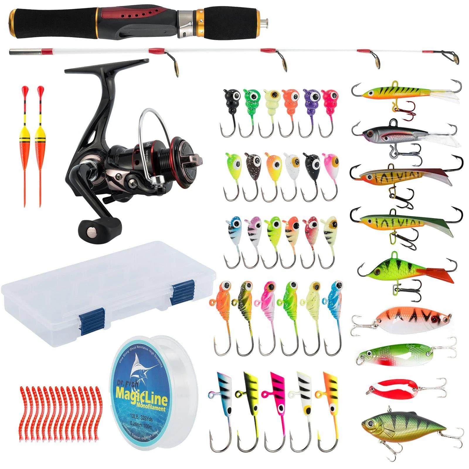 Dr.Fish 94pcs Ice Fishing Rod & Reel Combos - Image 10