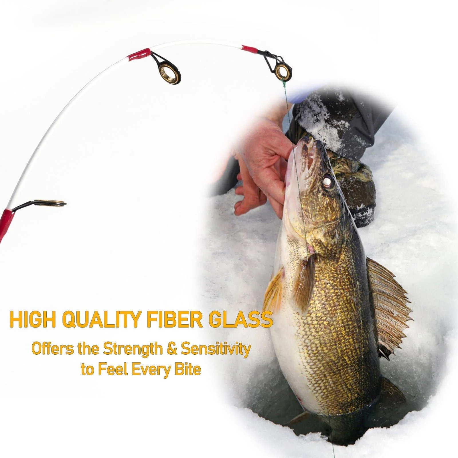Dr.Fish 94pcs Ice Fishing Rod & Reel Combos - Image 3
