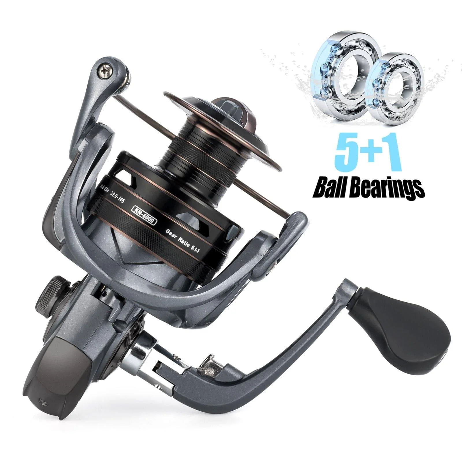 KNIGHT Spinning Reel 1000-6000 5.1:1 High Speed - Image 6