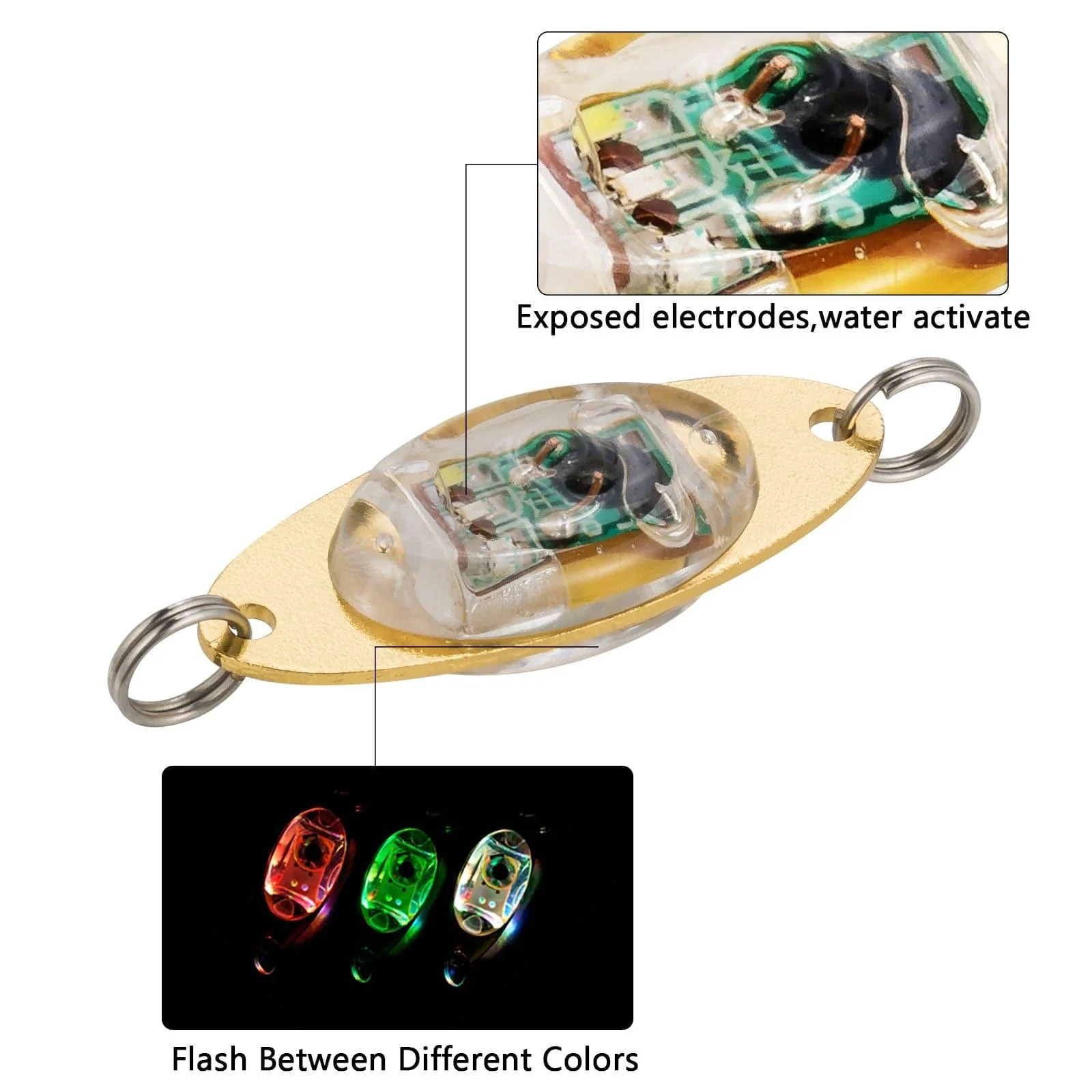 Dr.Fish 5pcs Oval LED Fishing Lures - Image 3