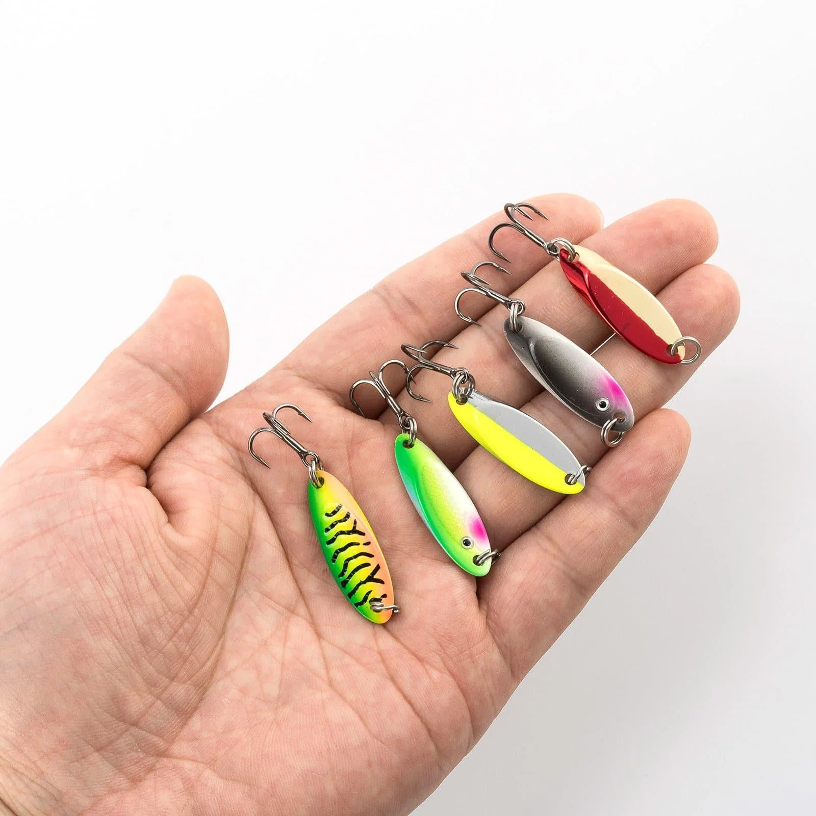 Dr.Fish 5pcs Long Casting Spoons 1/8 1/4oz - Image 6