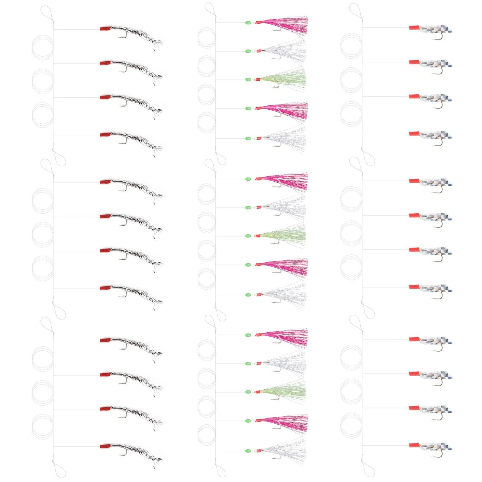 Dr.Fish Lot Mackerel Feather Rigs - Image 17