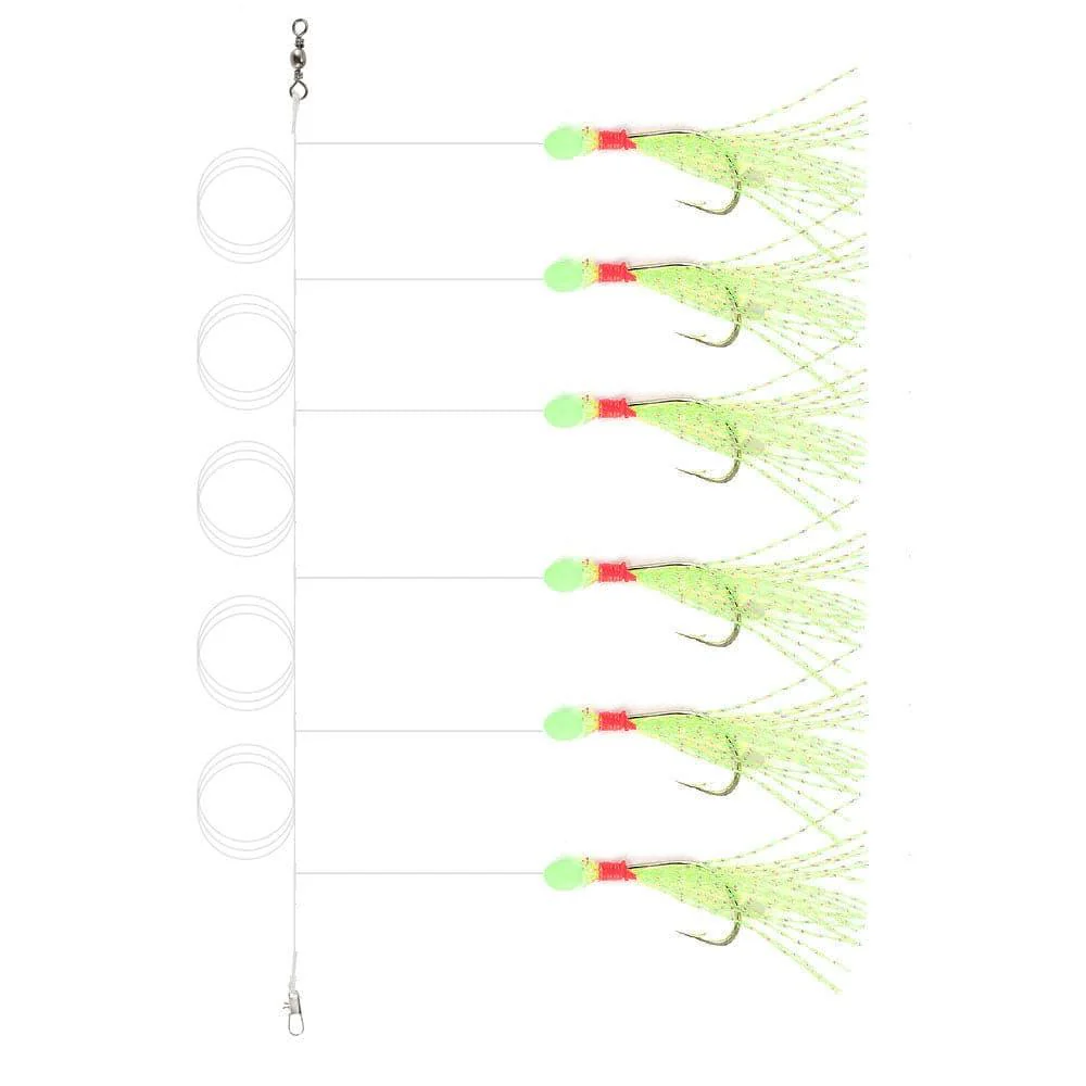Dr.Fish 5/10pcs Mackerel Feathers Rigs - Image 13