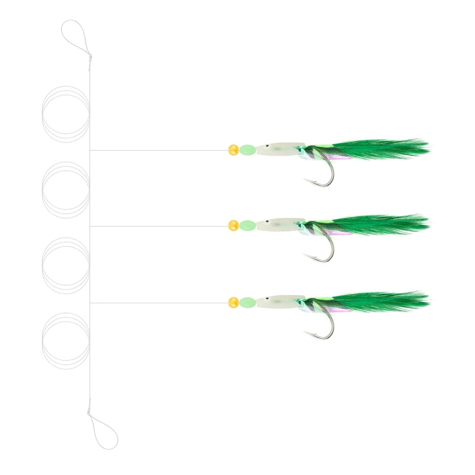 Dr.Fish 5/10pcs Mackerel Feathers Rigs - Image 17