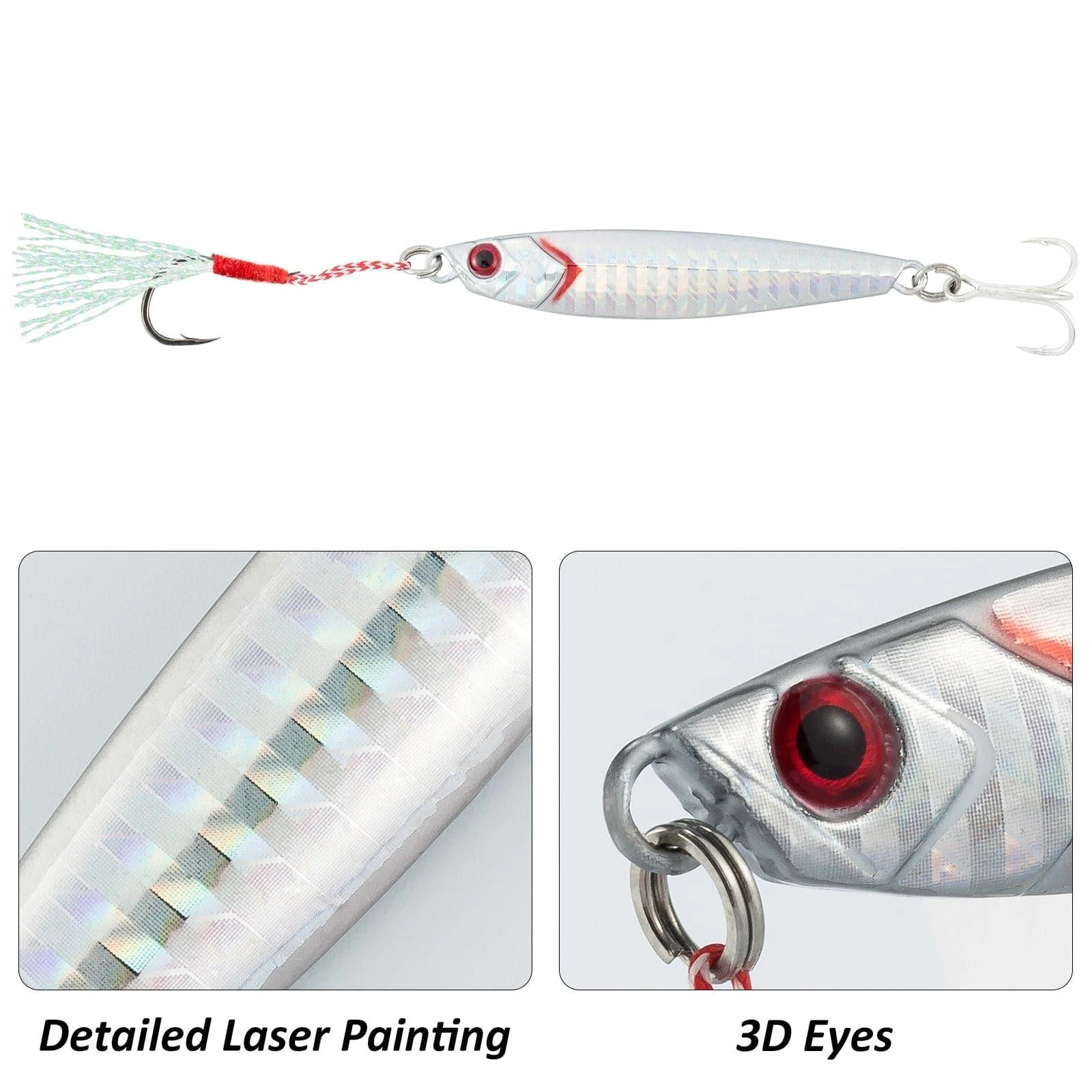 Dr.Fish Metal Jig with Assist Hook 1oz - Image 4