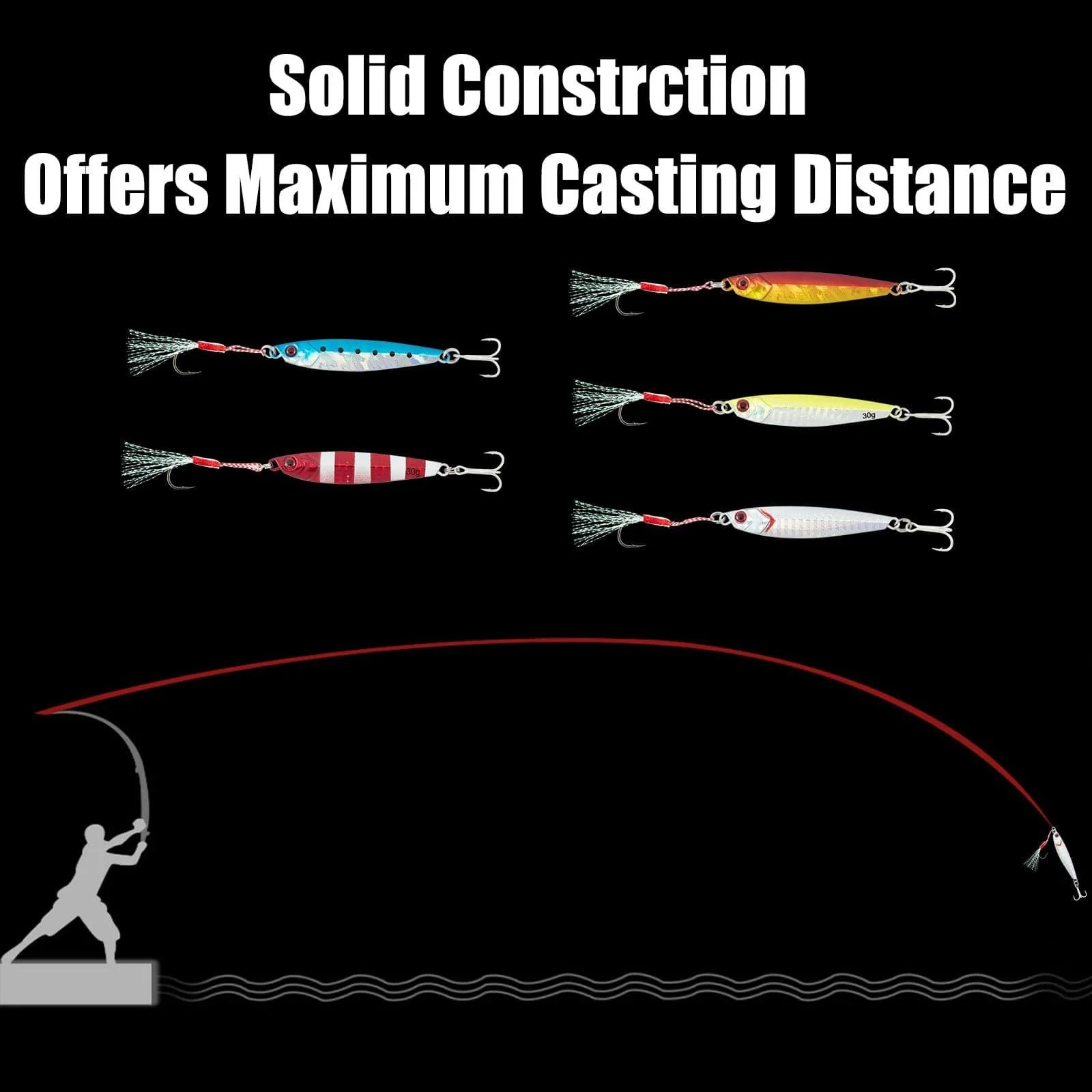 Dr.Fish Metal Jig with Assist Hook 1oz - Image 7