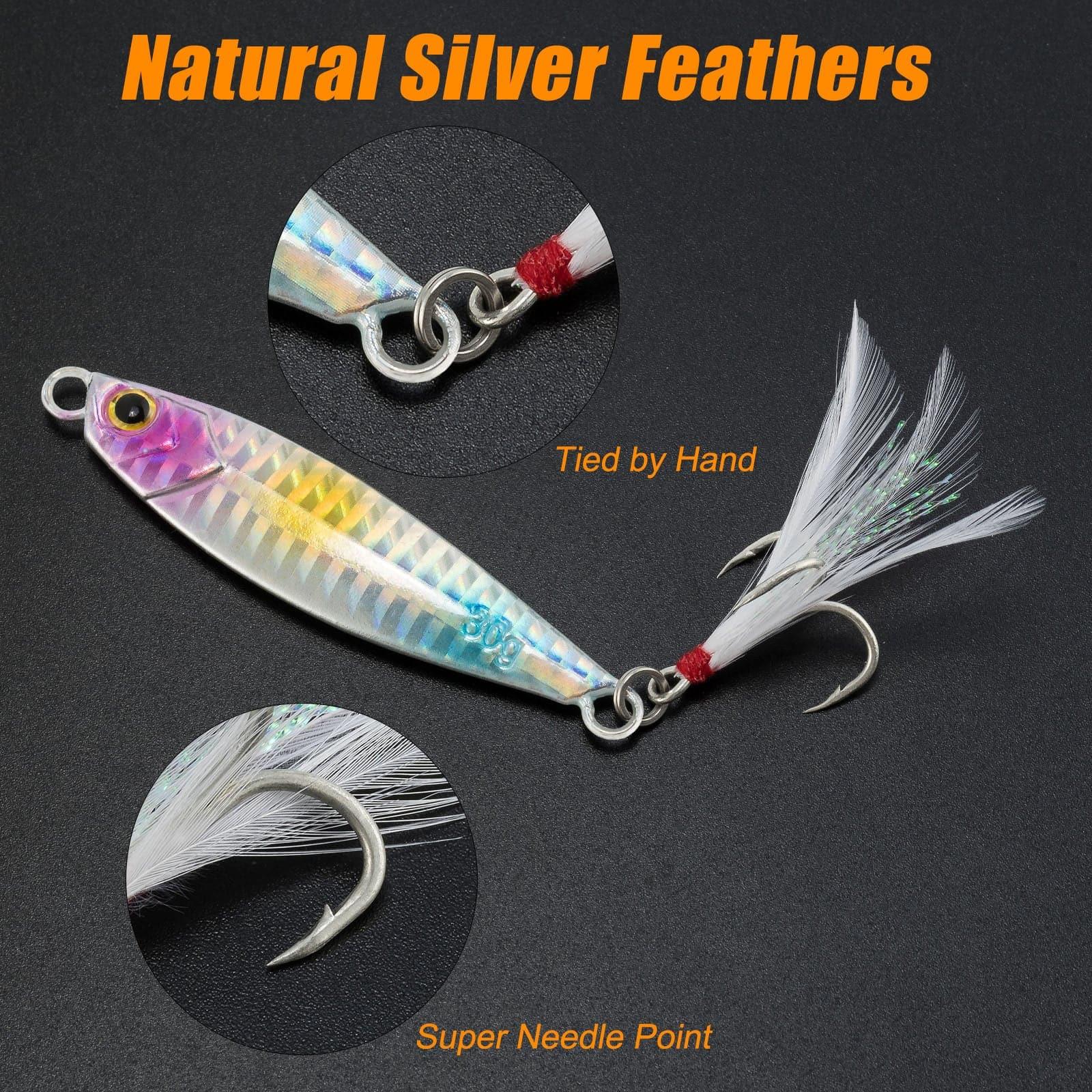 Dr.Fish 5pcs Long Casting Metal Jigs 1/2oz-2oz - Image 3