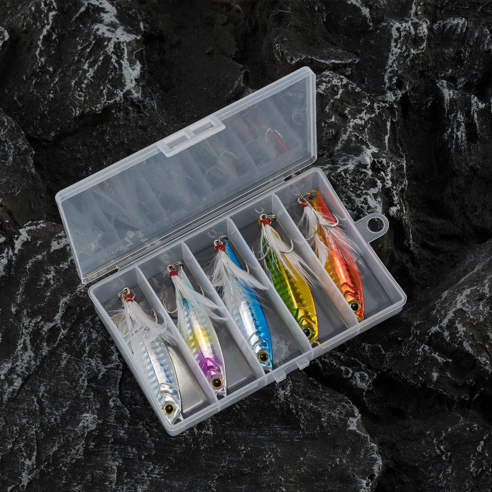Dr.Fish 5pcs Long Casting Metal Jigs 1/2oz-2oz - Image 7