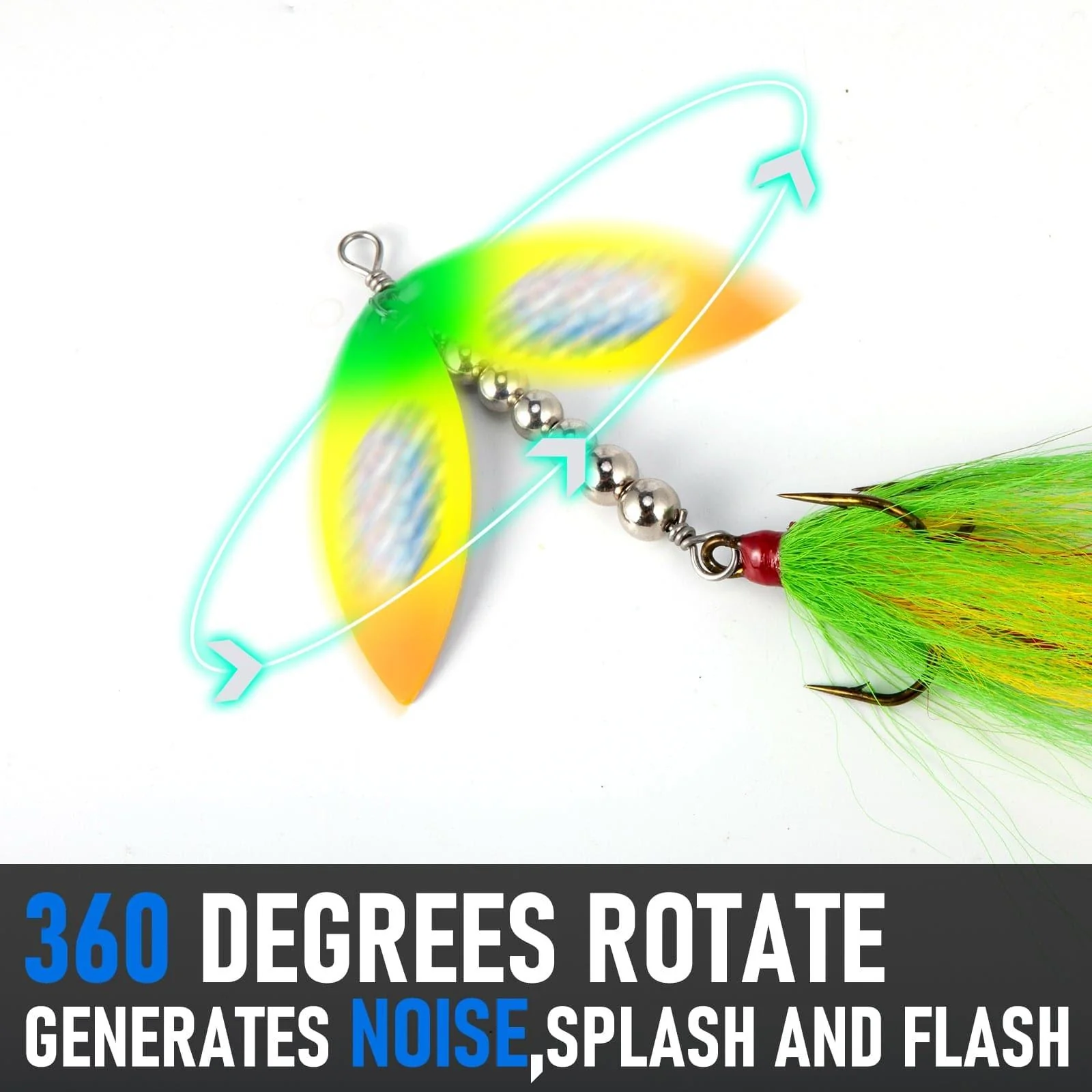 Dr.Fish 3pcs Musky Spinner Lures - Image 4