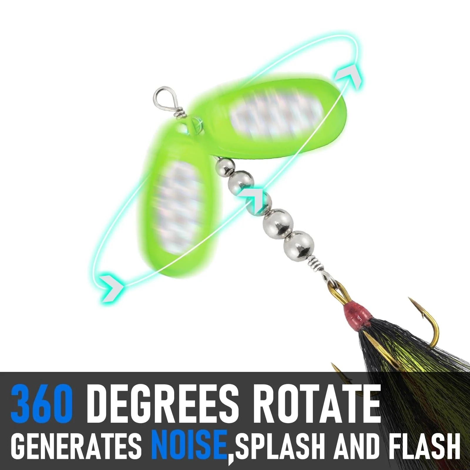 Dr.Fish 3pcs Musky Spinner Lures - Image 9
