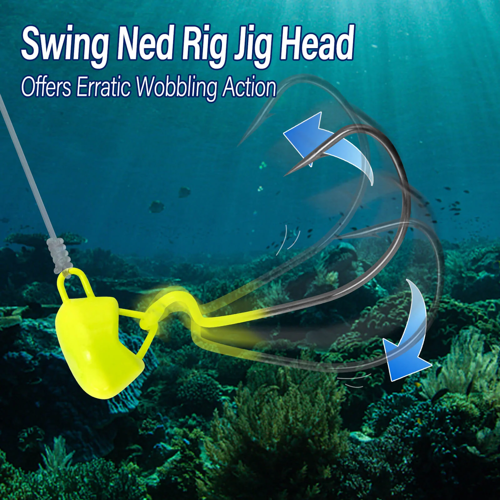 Dr.Fish 10pcs Ned Rig Jig Heads 1/16oz-3/4oz - Image 3