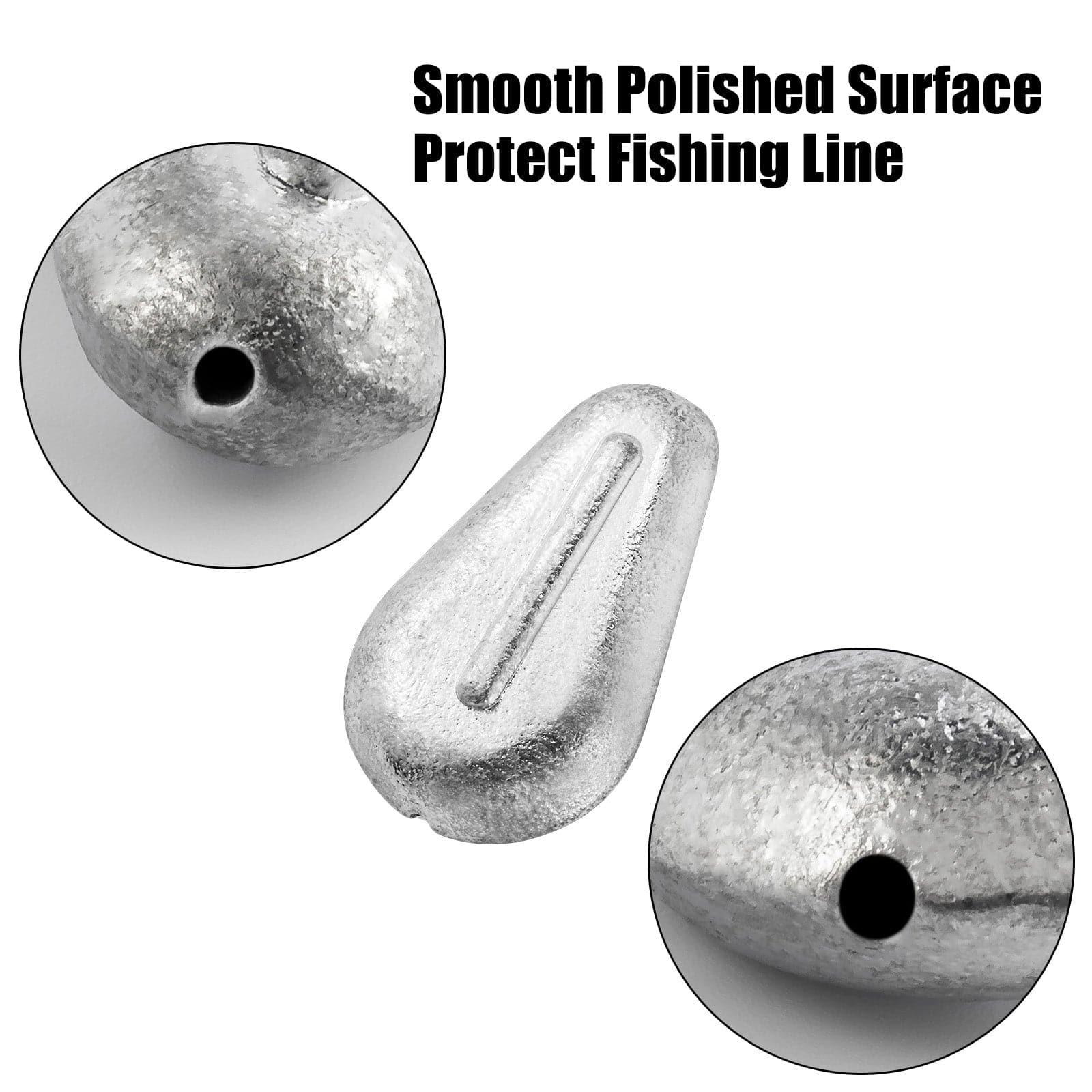 Dr.Fish 5pcs No-Roll Sinkers 1 to 5oz - Image 3