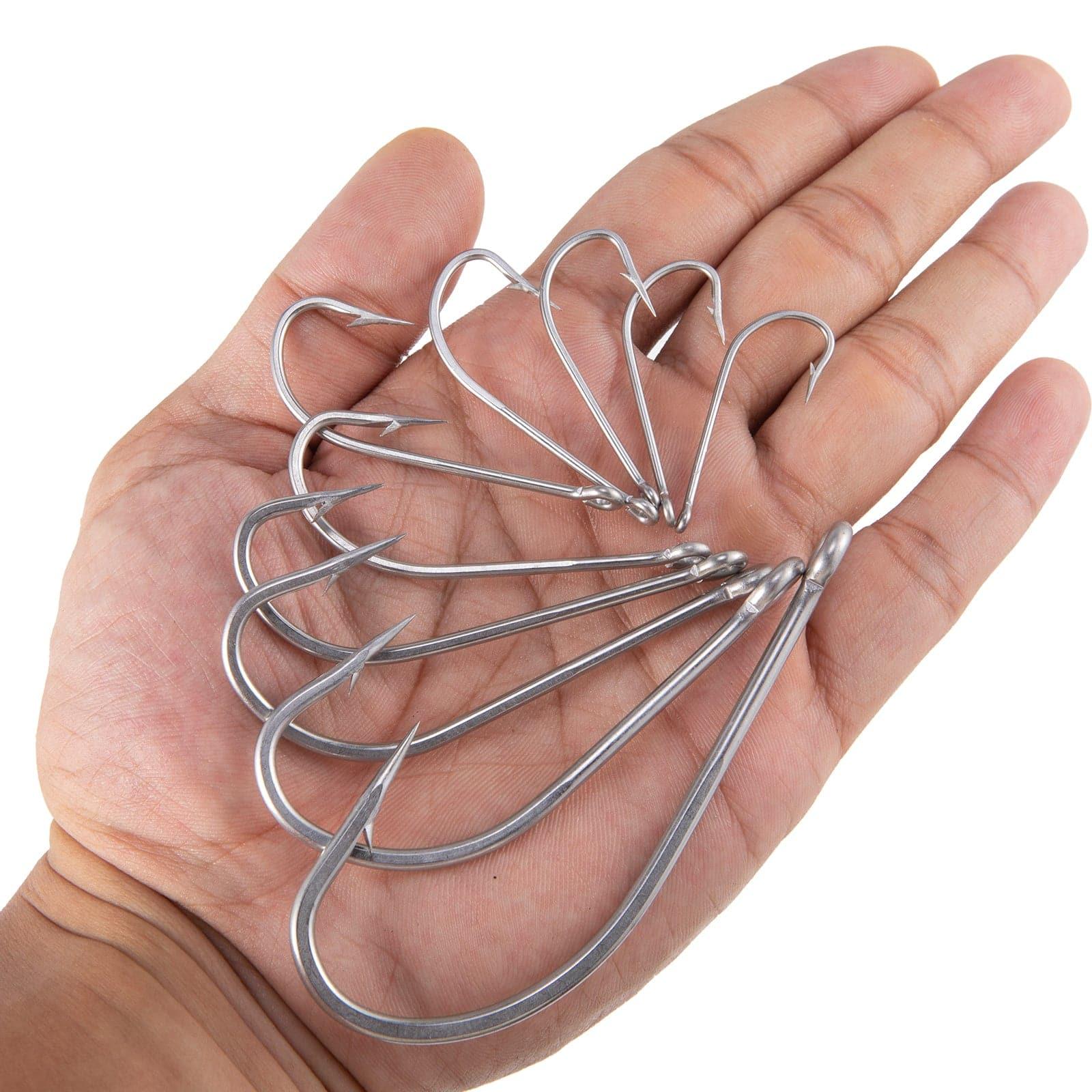 Dr.Fish 20/50pcs O'shaughnessy Hooks 1/0 to 10/0 - Image 7