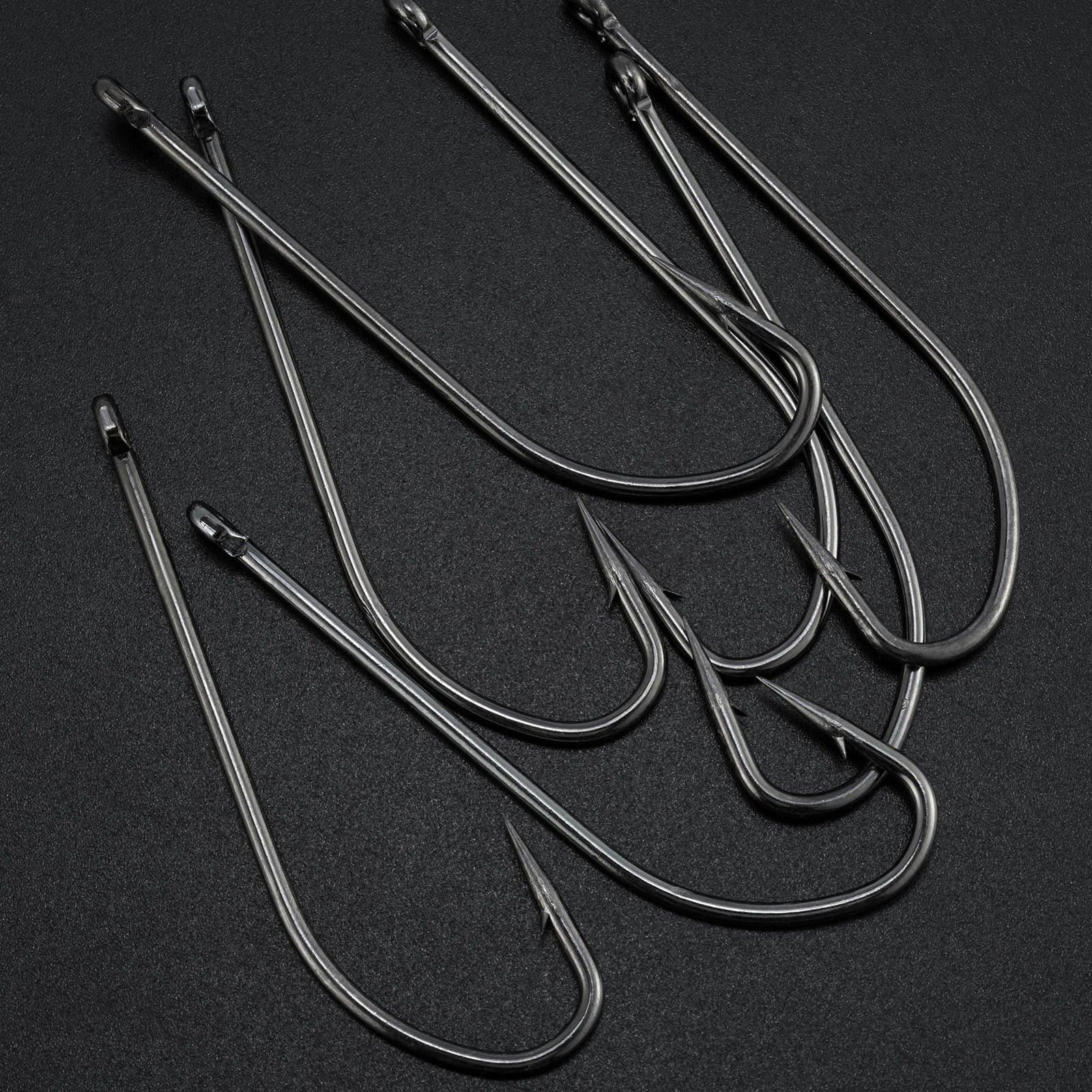 Dr.Fish 100pcs O'shaughnessy Hooks #10 to 10/0 - Image 7