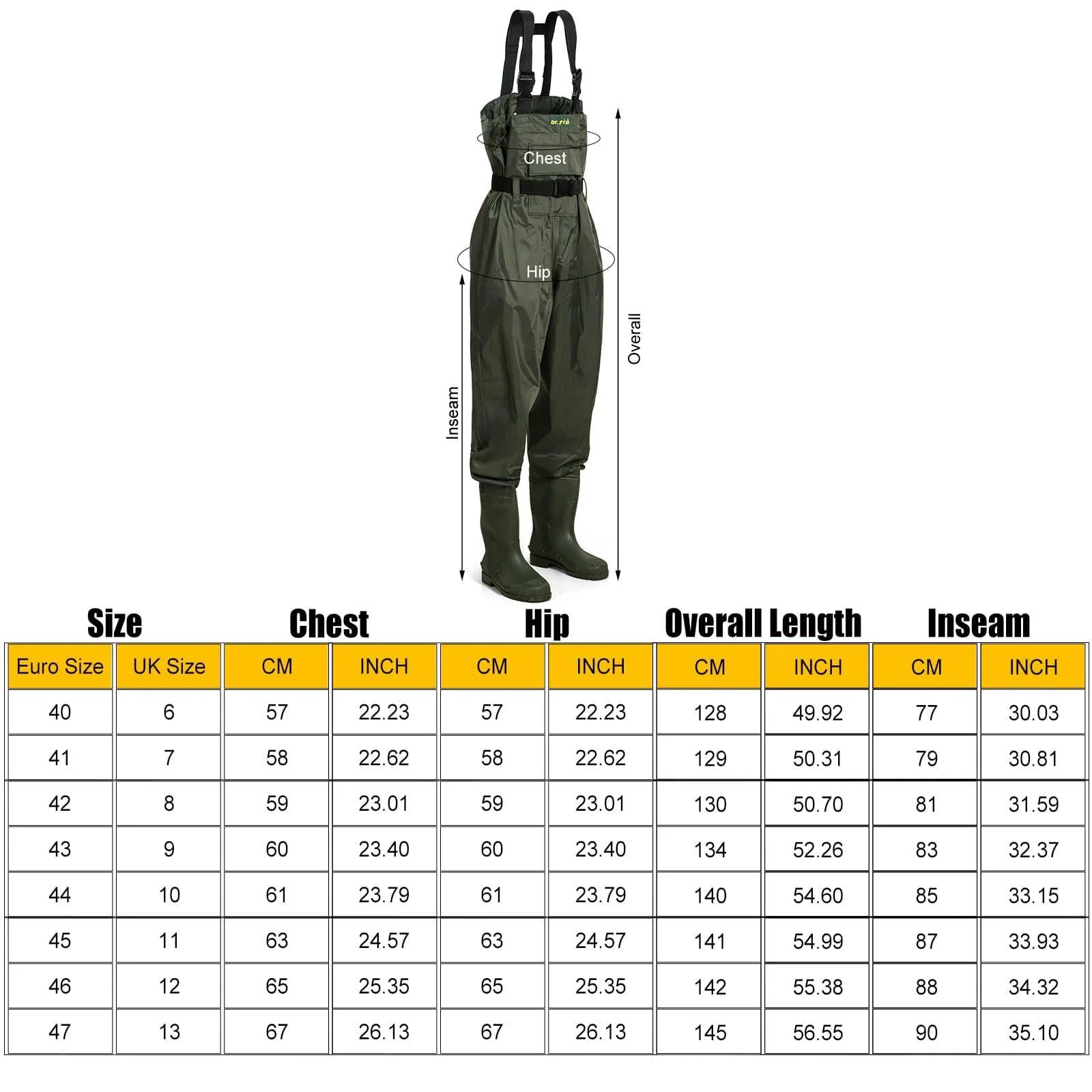 Dr.Fish PVC Chest Fishing Wader - Image 8