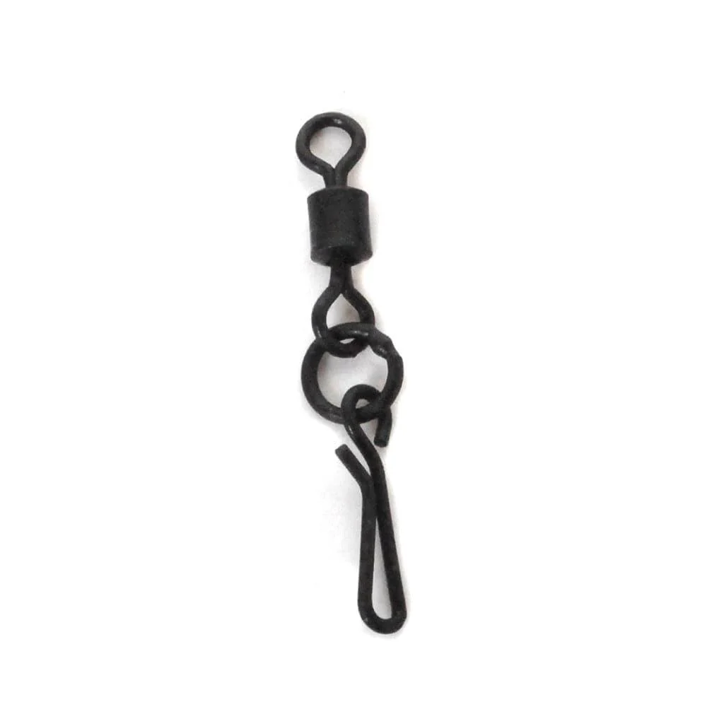Dr.Fish 50pcs Rolling Barrel Swivels Snaps 1.2'' - Image 2