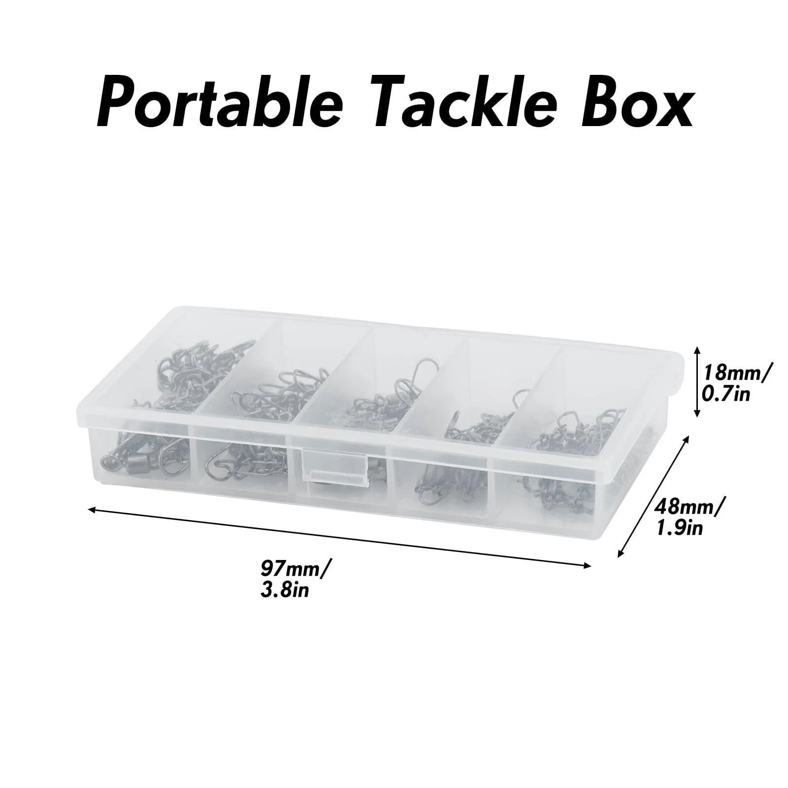 Dr.Fish 100pcs Rolling Swivels with Duolock Snaps Kit - Image 7