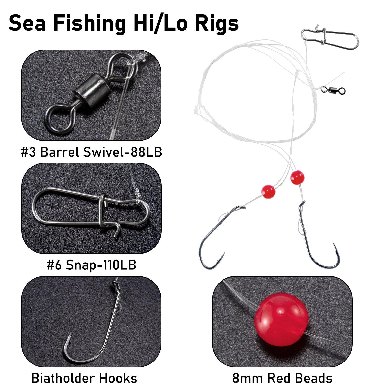 Dr.Fish 10 Pack Saltwater Pompano Rigs 1/0-6/0 - Image 4