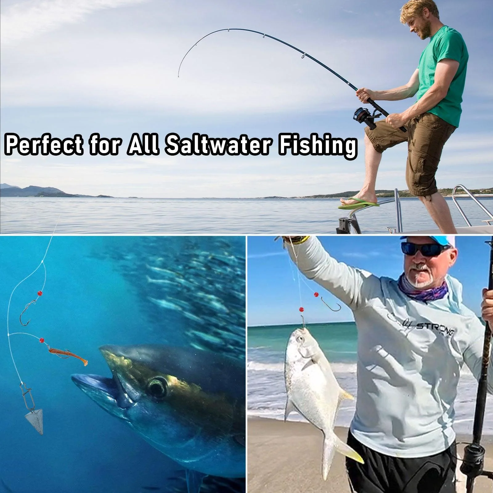 Dr.Fish 10 Pack Saltwater Pompano Rigs 1/0-6/0 - Image 8
