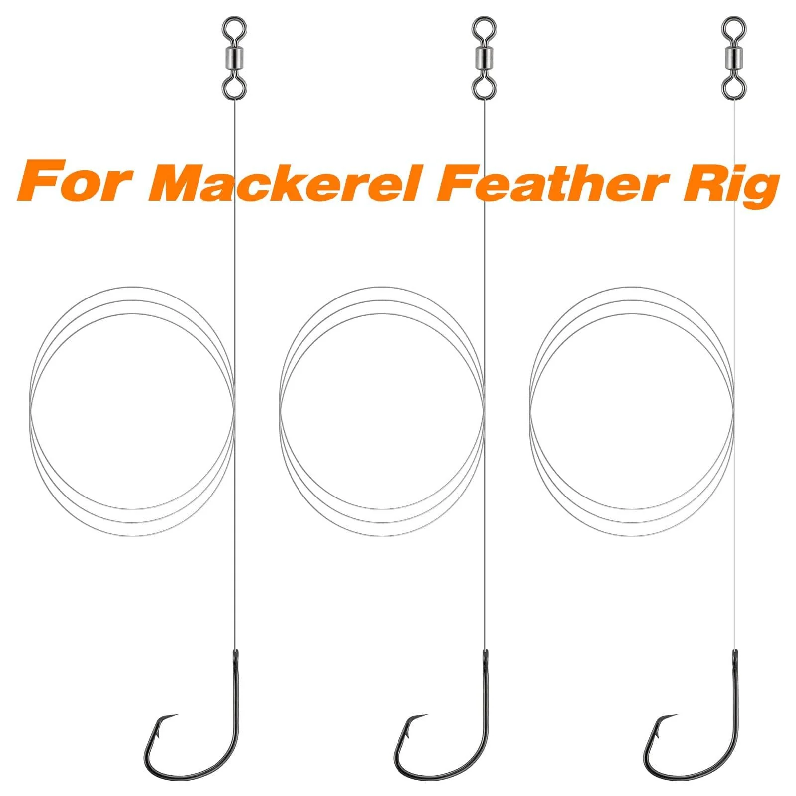 Dr.Fish 100pcs Sea Fishing Circle Hooks #4 to 5/0 - Image 4