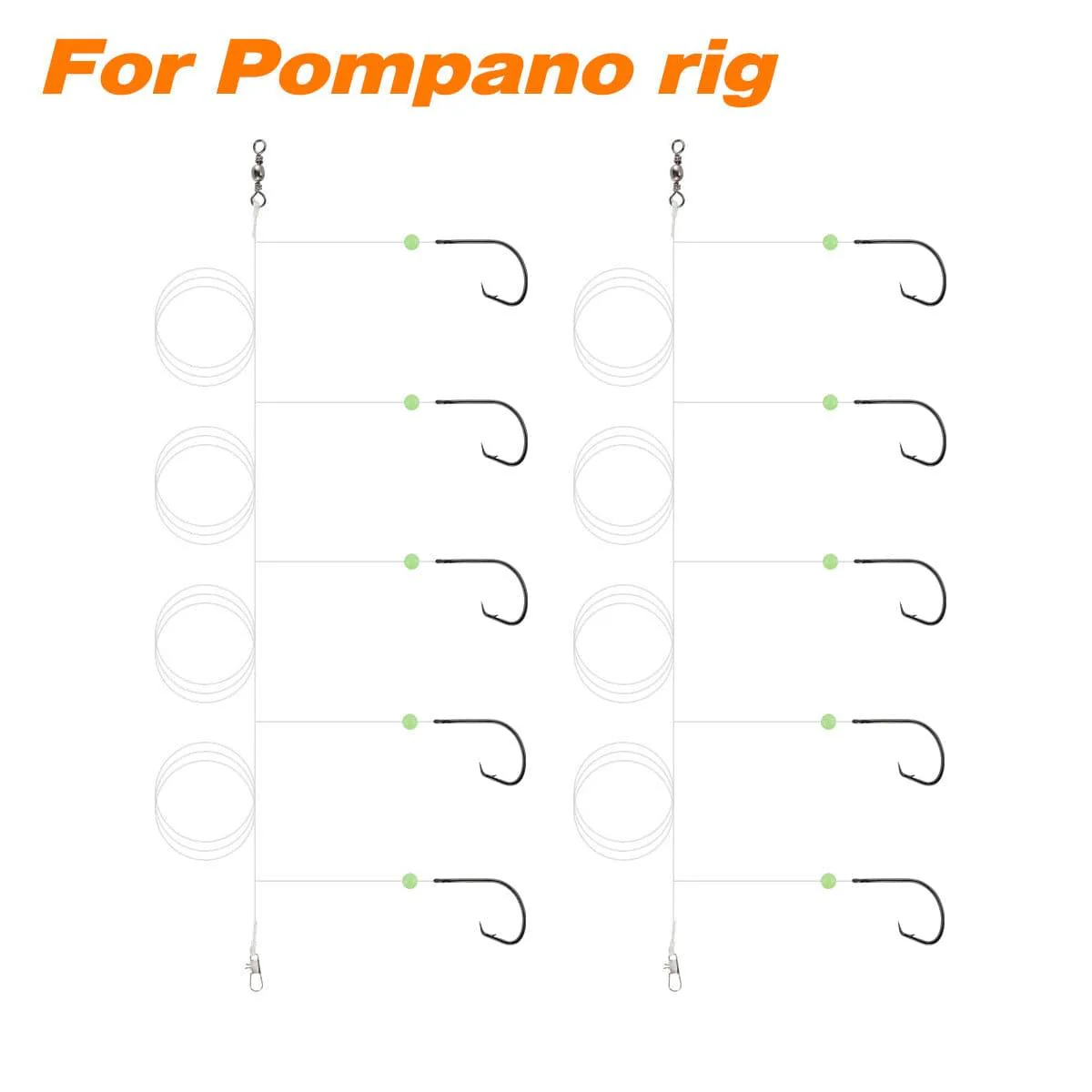 Dr.Fish 100pcs Sea Fishing Circle Hooks #4 to 5/0 - Image 5