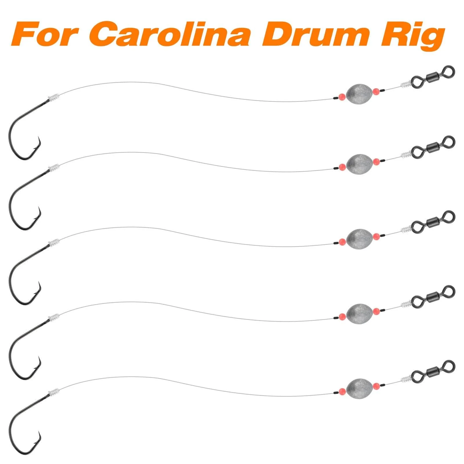 Dr.Fish 100pcs Sea Fishing Circle Hooks #4 to 5/0 - Image 6